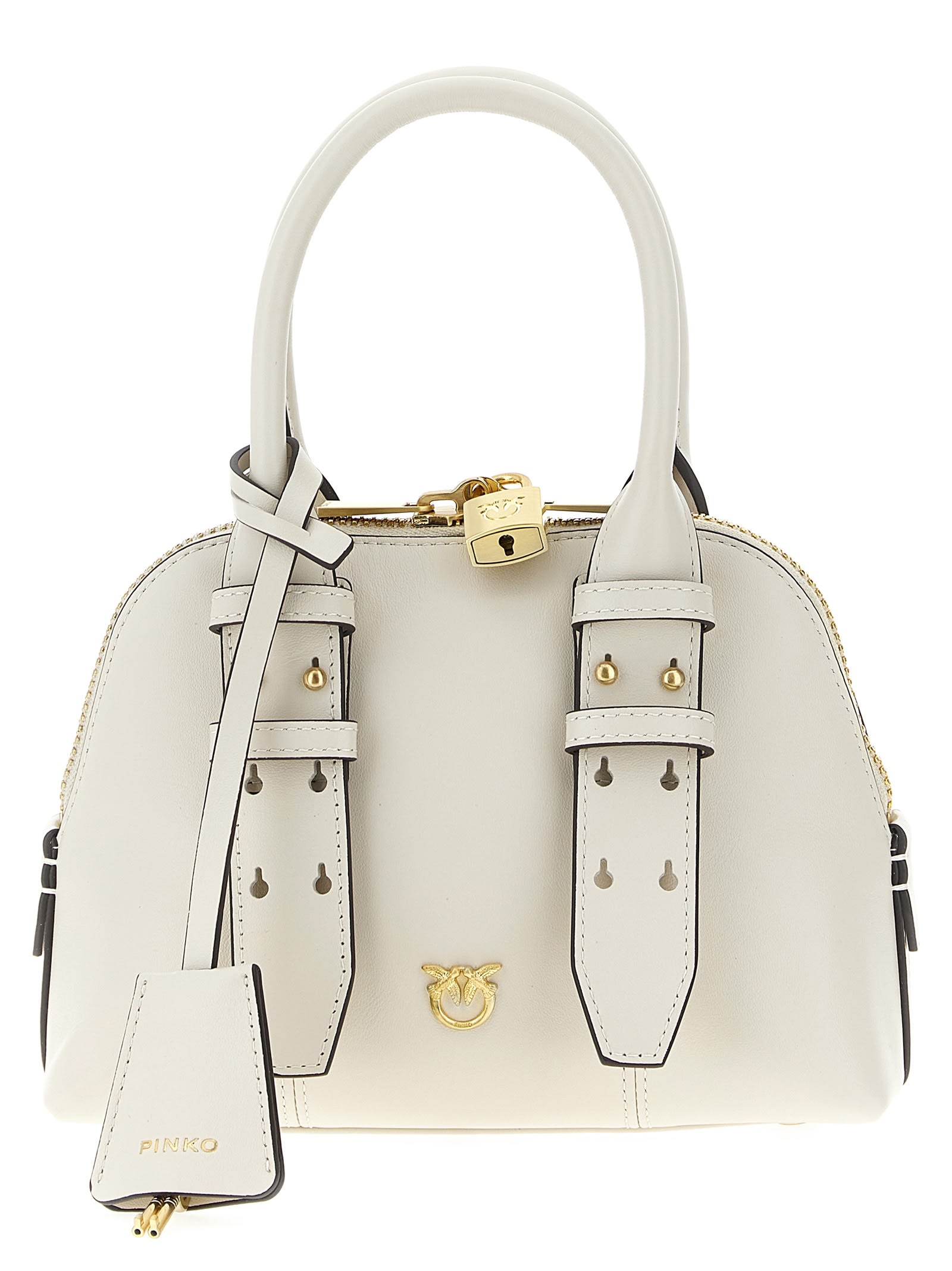 Pinko Mini Escape Handbag In White