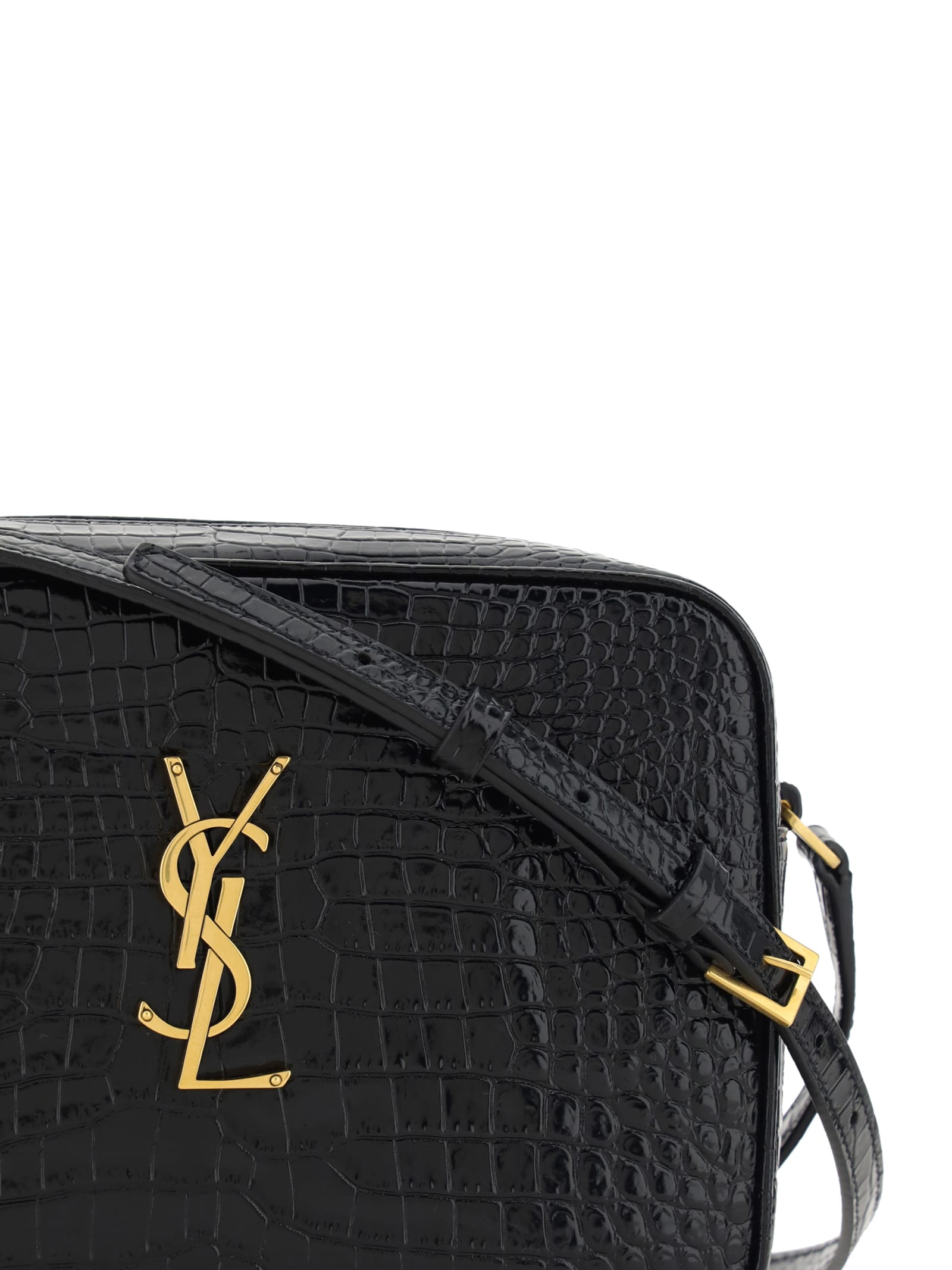 Saint Laurent Mini Joe Monogram Sailstripe Bucket Bag