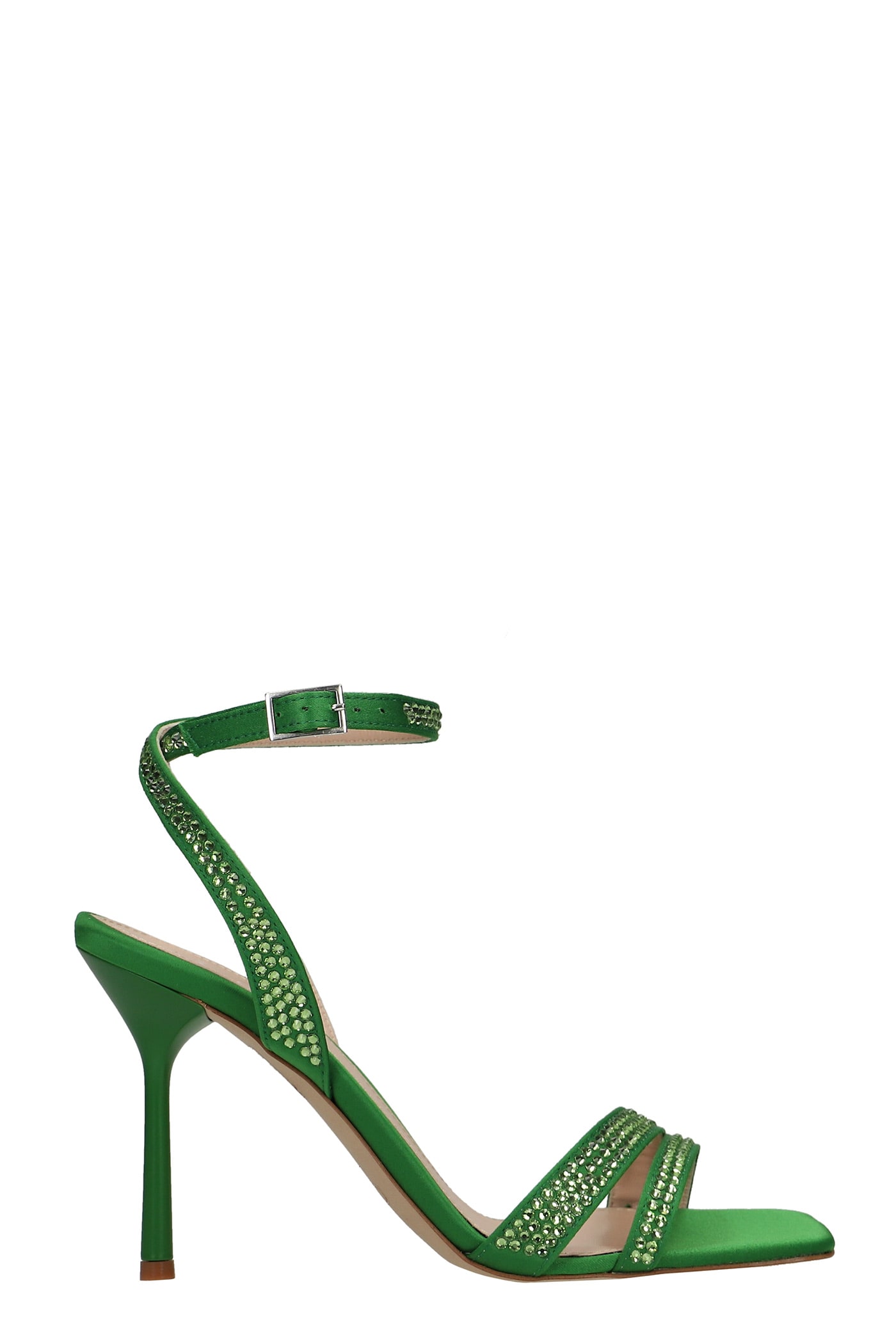 Liu-Jo Camelia Lh 01 Sandals In Green Satin