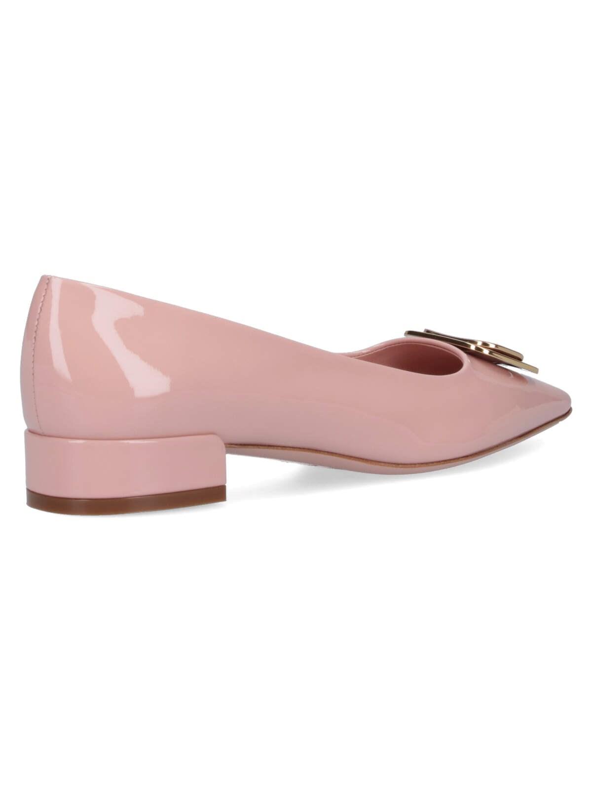 Shop Ferragamo New Vara Plate Pumps In Pink