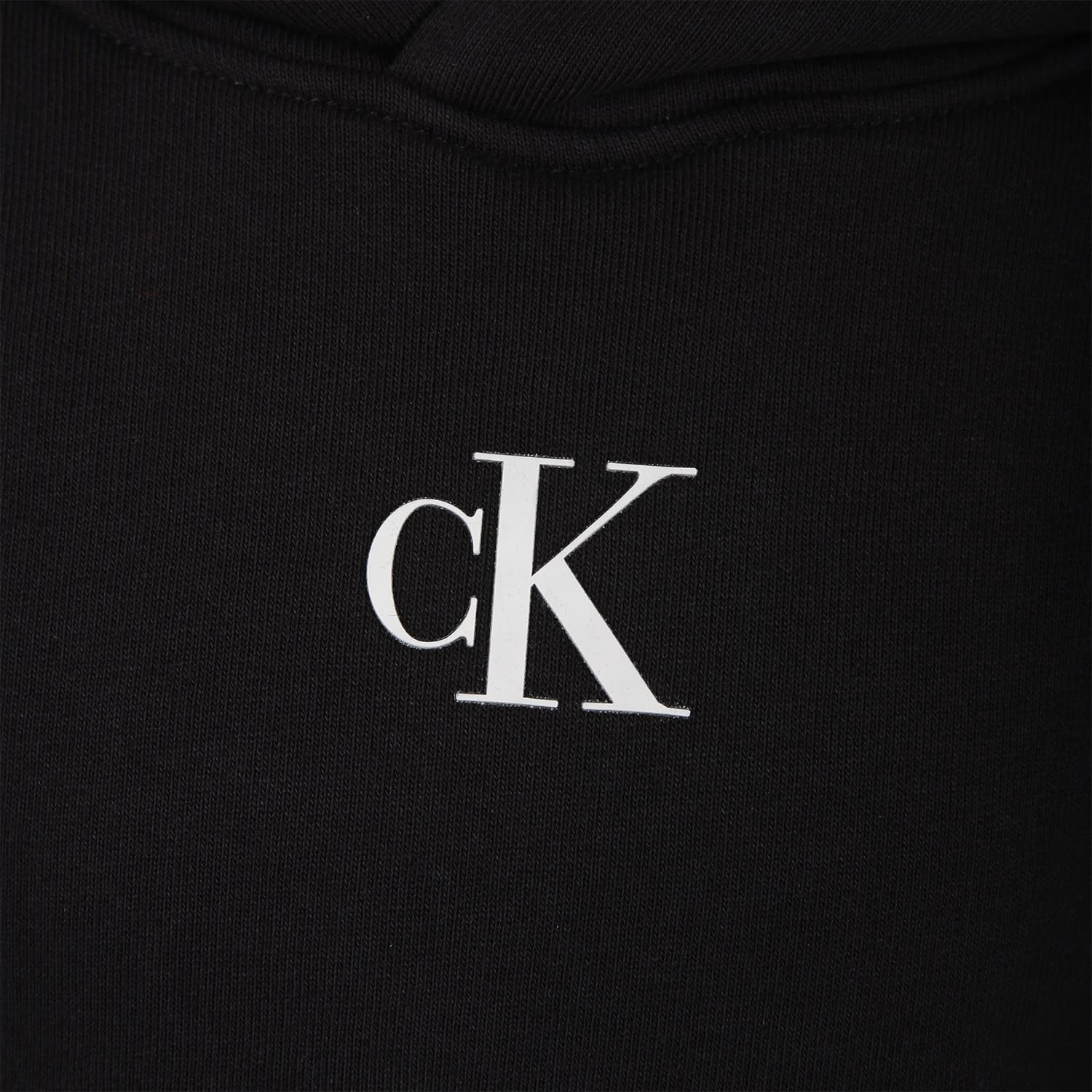 Shop Calvin Klein Sweat-shirt Noir Pour Fille Avec Logo In Black