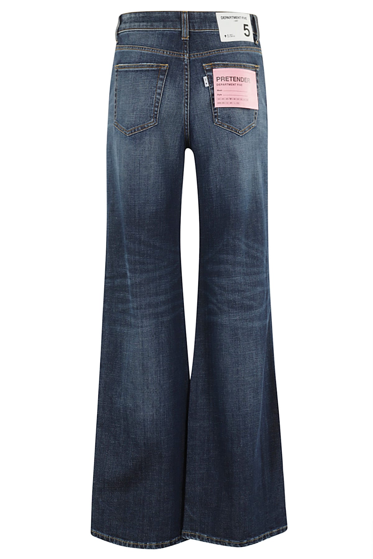 Shop Department Five Pretender Pant 5tk Gamba Ampia In Blu