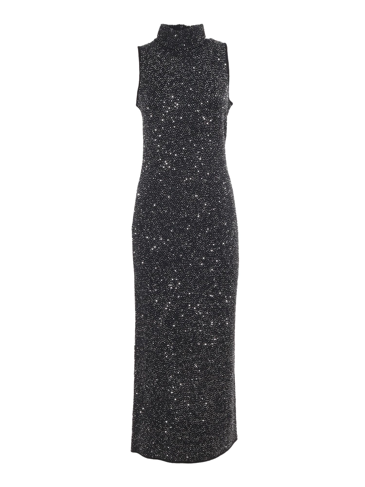 MAX MARA BERLINA SILVER KNITTED DRESS 