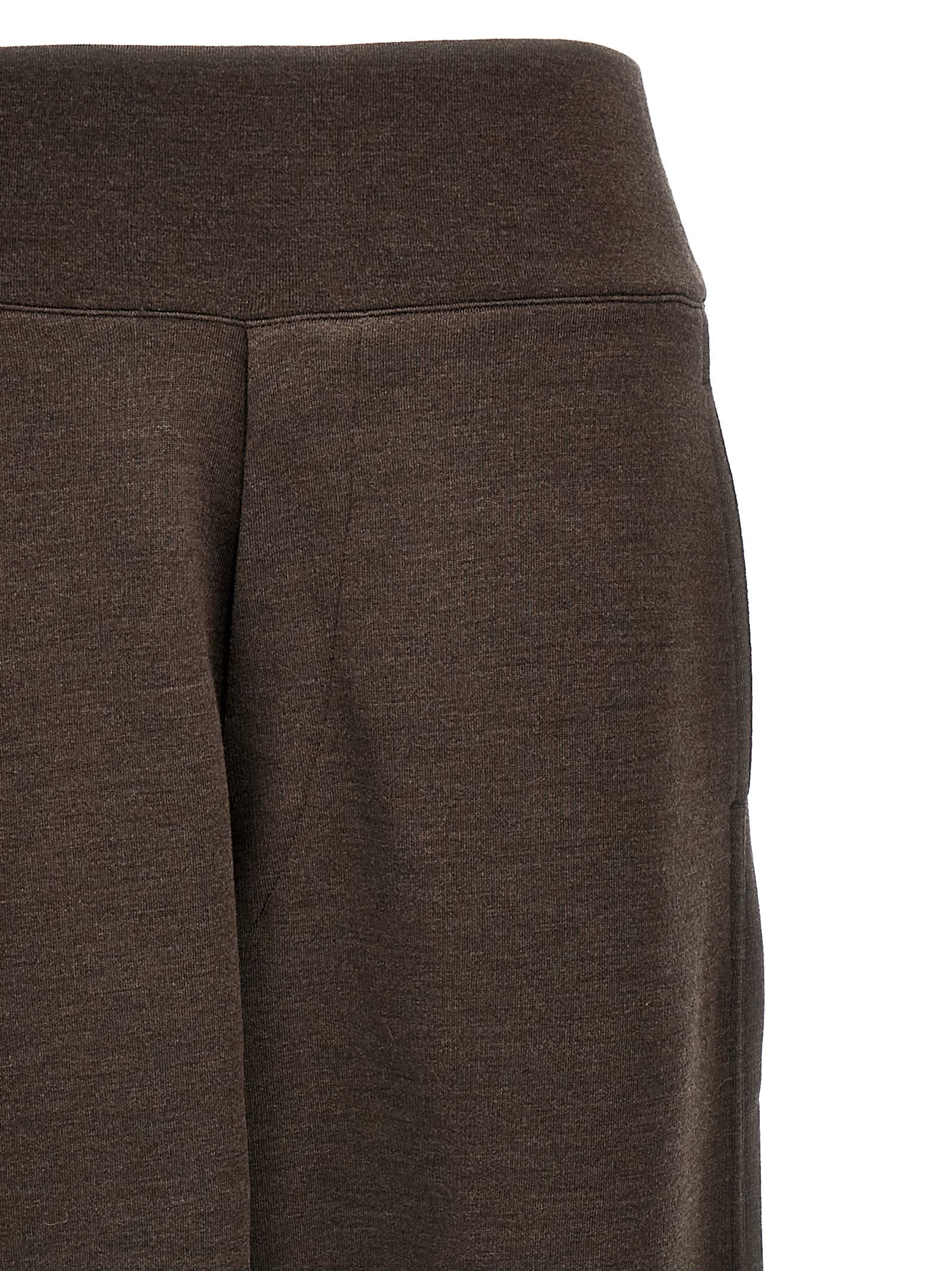 Shop Lemaire Wool Joggers In Brown