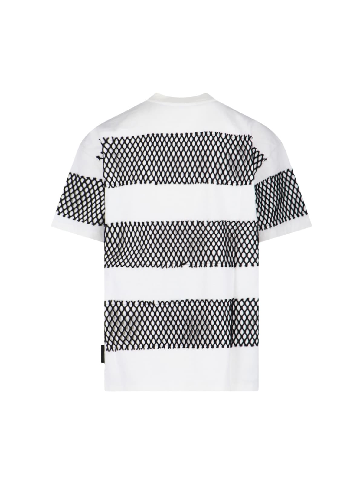 Shop Msgm Stripe T-shirt In White