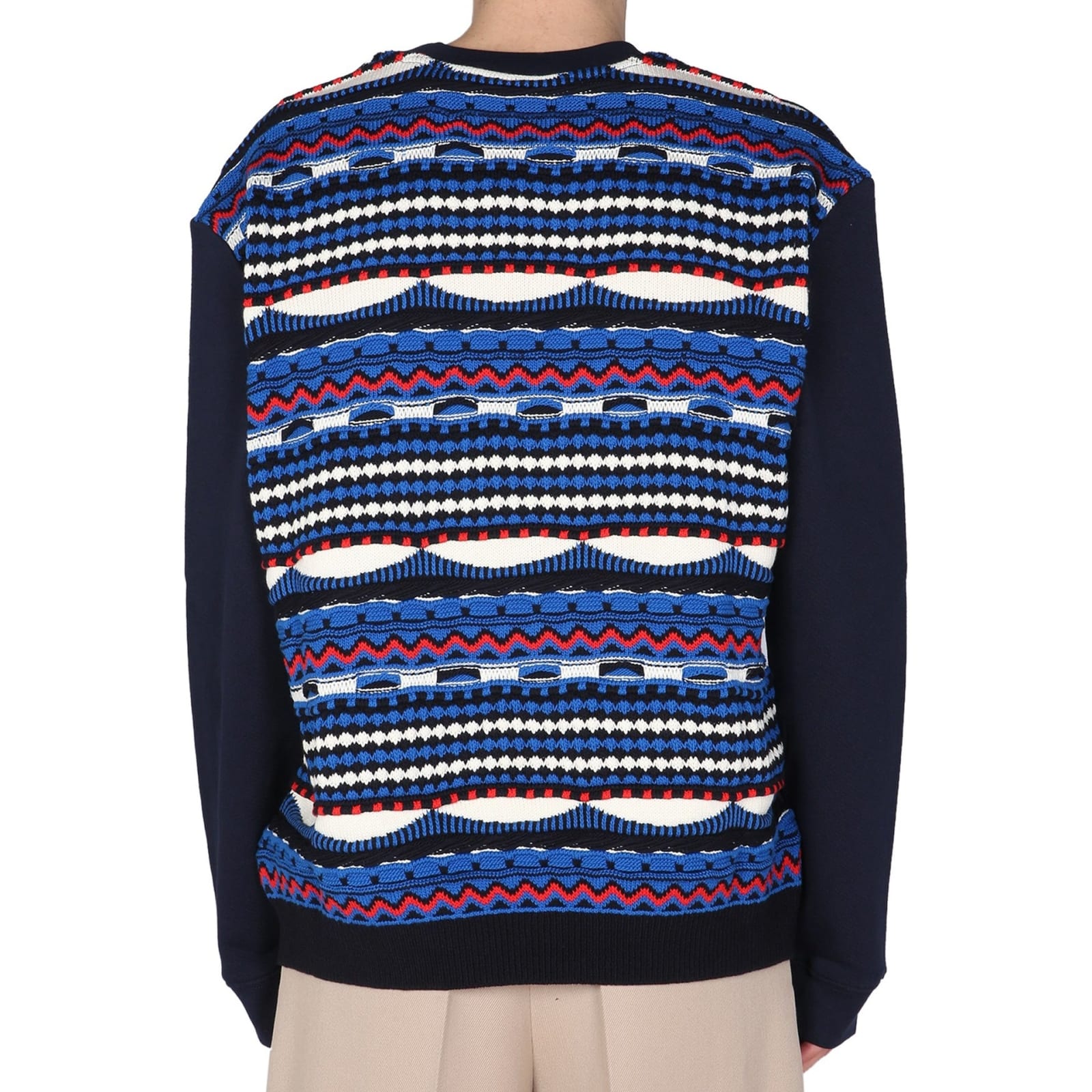 Shop Missoni Crewneck Sweatshirt In Blue