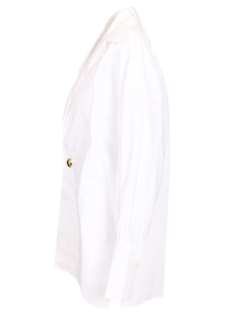 Shop Darkpark Jodie Tunic Shirt In White