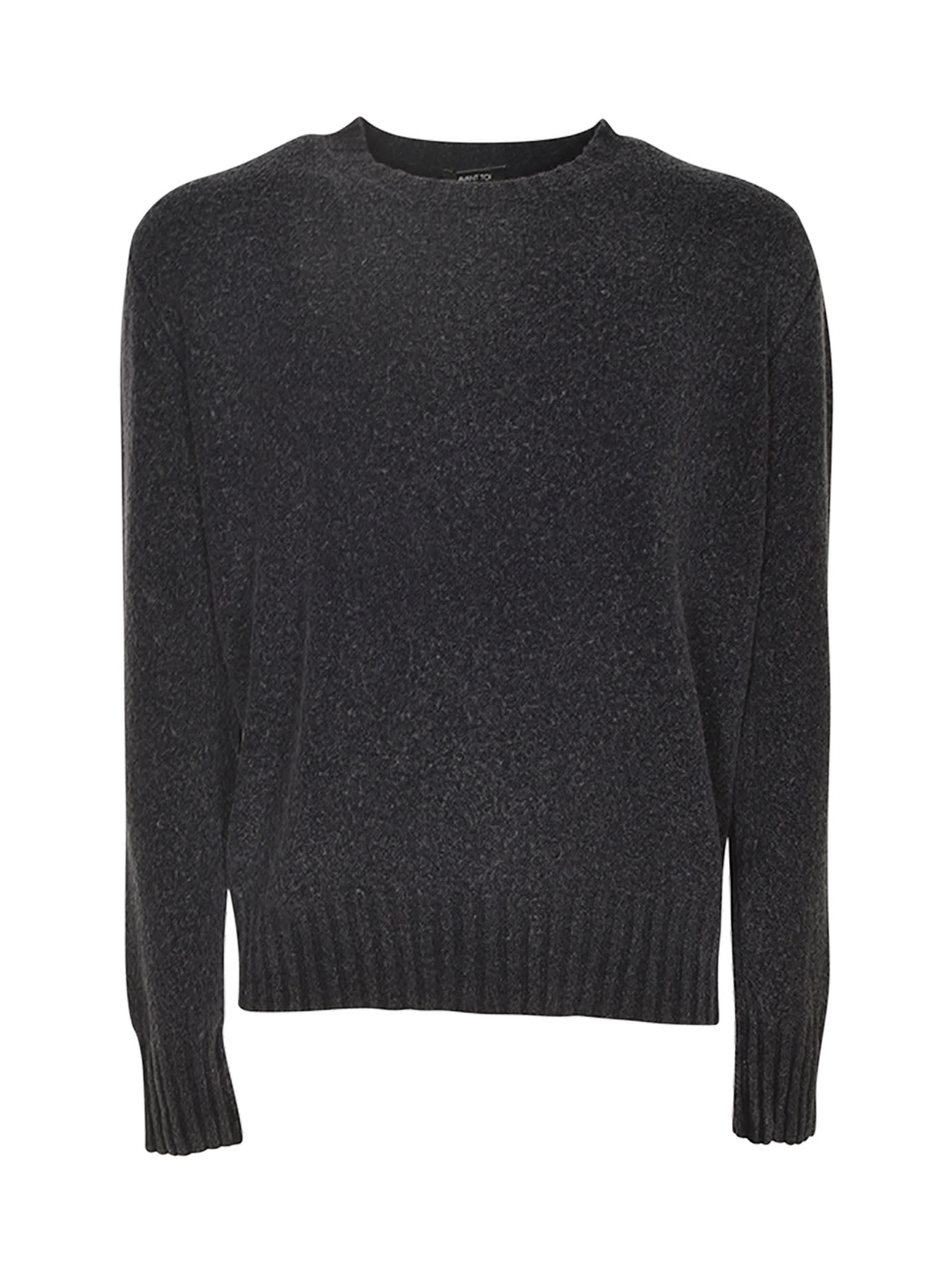 Shop Avant Toi Round Neck Sweater In Navy