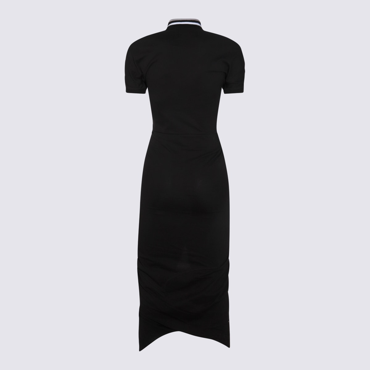 Black Cotton Midi Dress