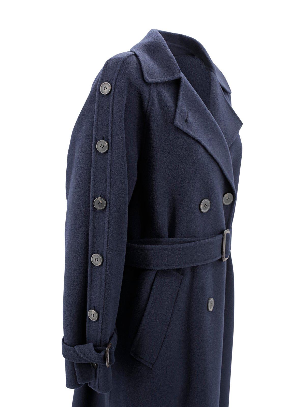 Shop Weekend Max Mara Double Breasted Trench Coat