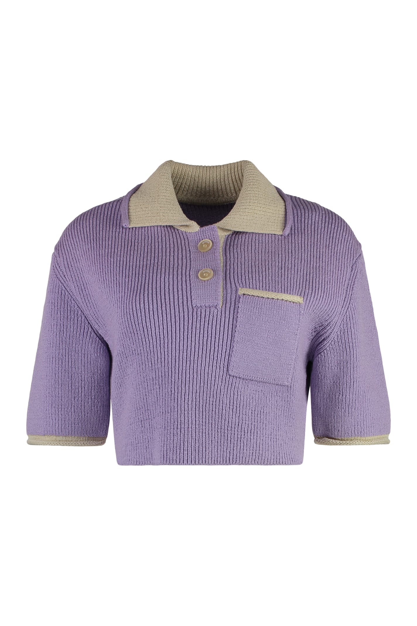 Maille Arco Knitted Polo Shirt