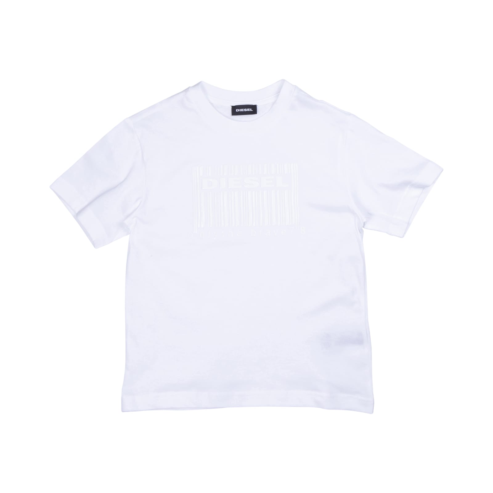 Diesel Kids' T-shirt In Bianco