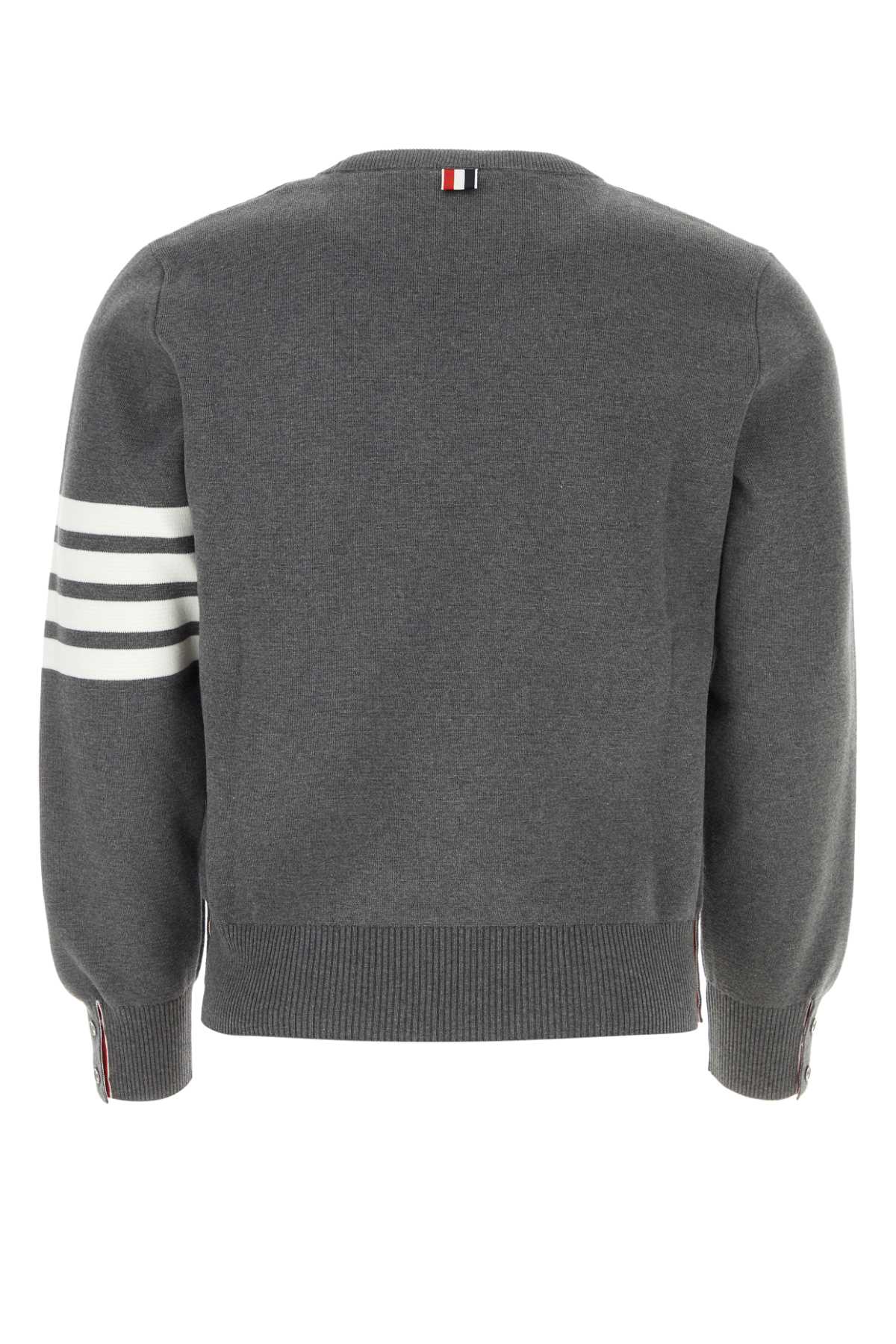 Shop Thom Browne Dark Grey Cotton Sweater In 035