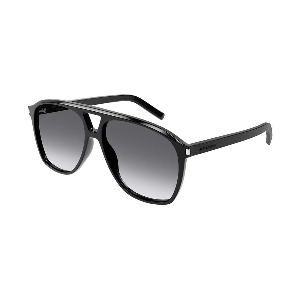 Shop Saint Laurent Sunglasses In Nero/grigio