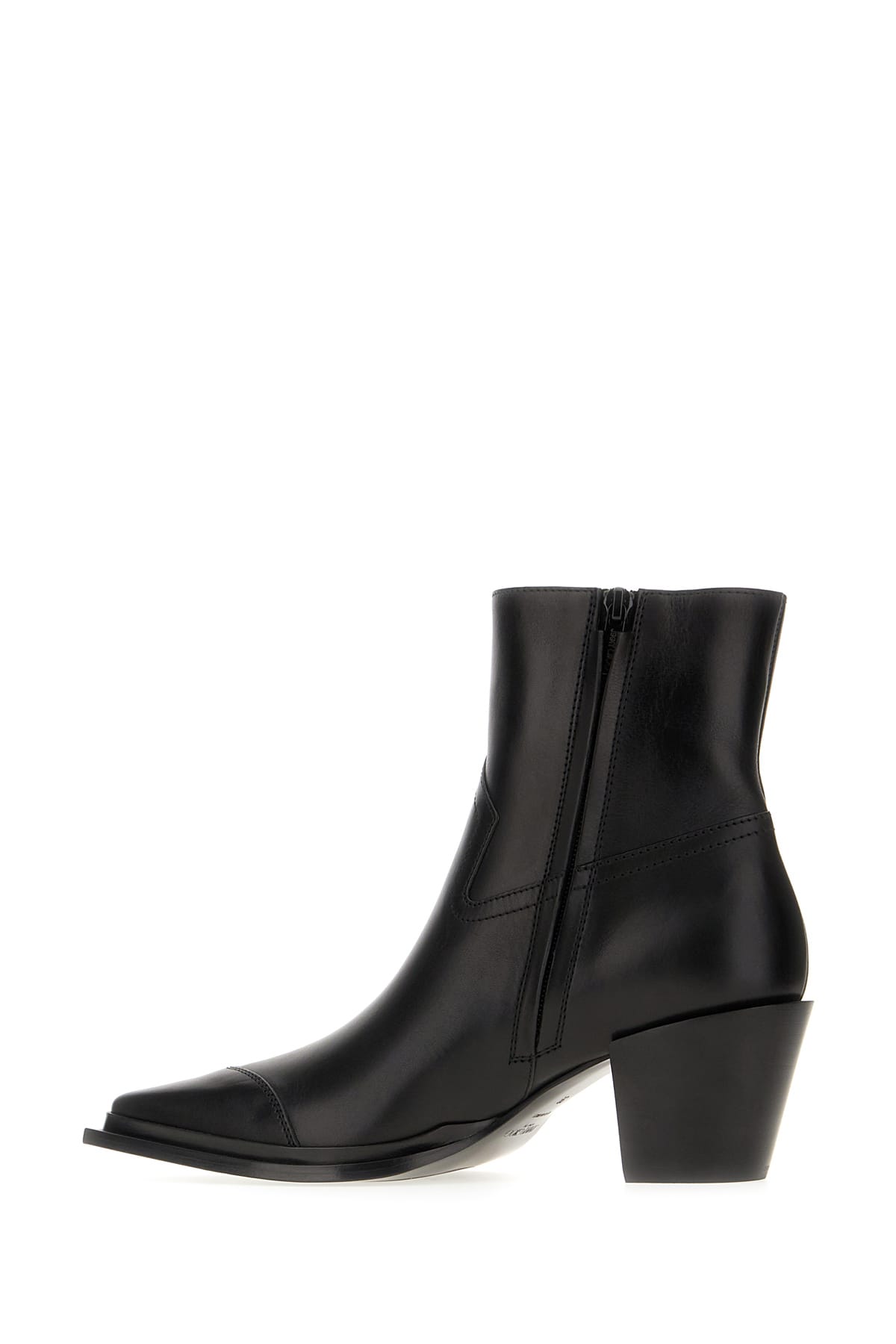 Shop Jimmy Choo Black Leather Cece Ab Ankle Boots