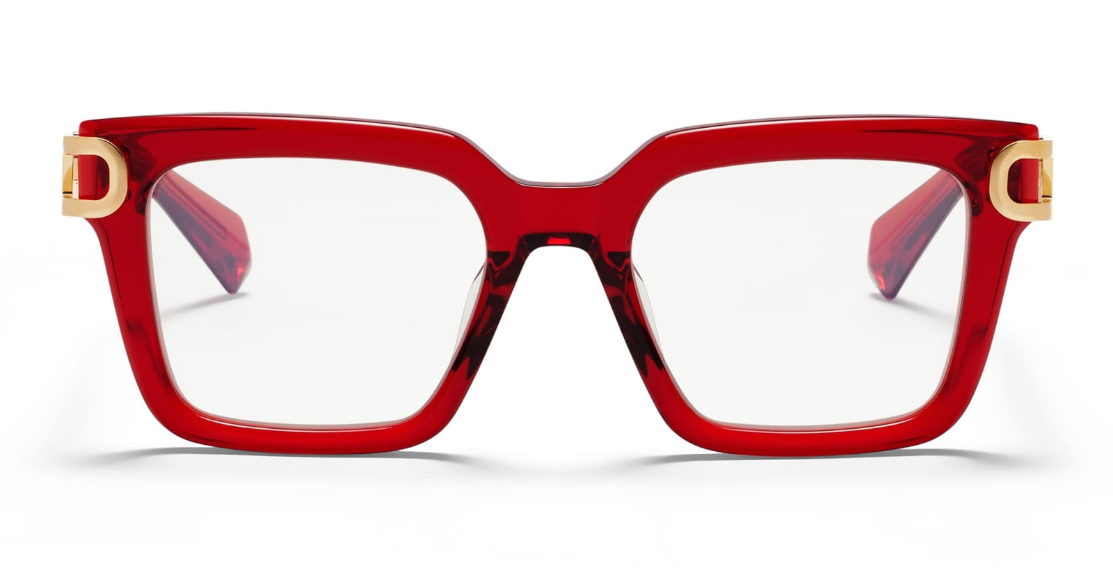 V-side - Crystal Red / Gold Glasses