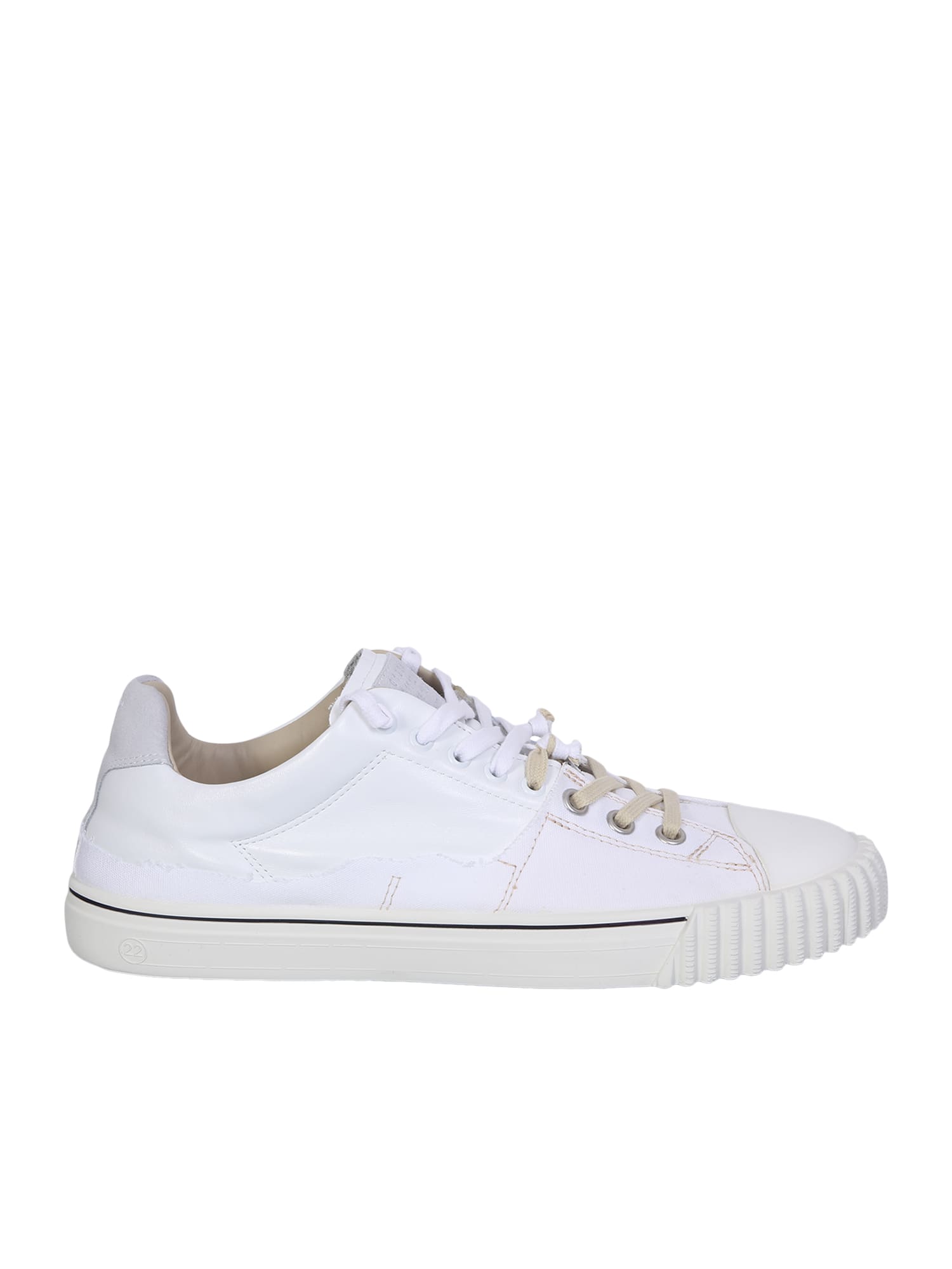 Shop Maison Margiela Sneakers Low Evolution In White