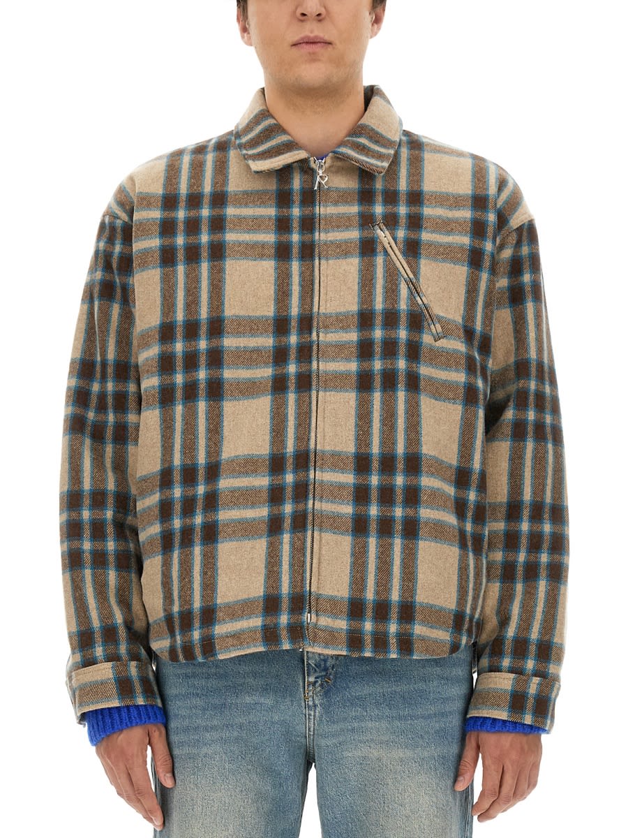 Shop Represent Plaid Shirt In Multicolour