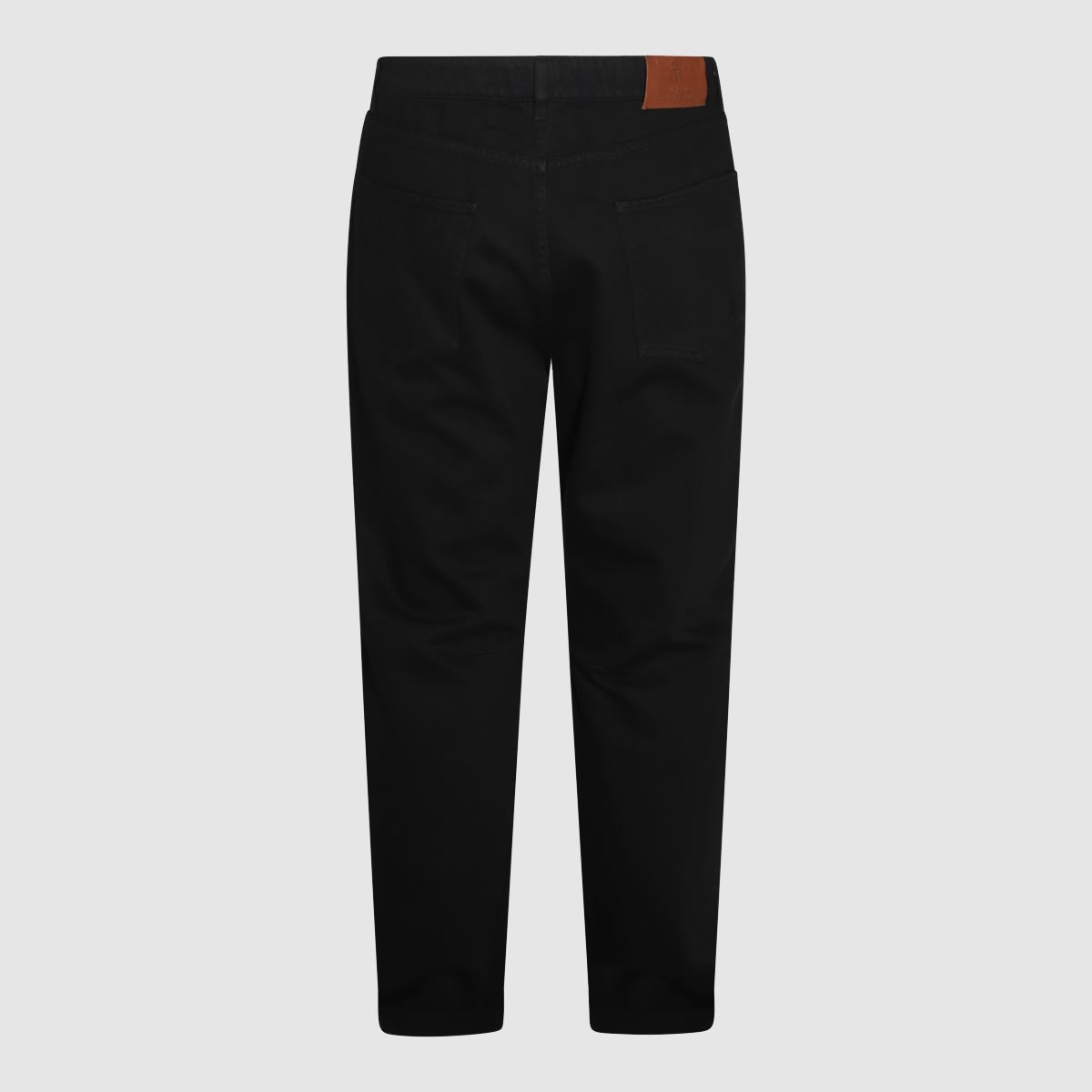 Shop Brunello Cucinelli Black Cotton Denim Jeans