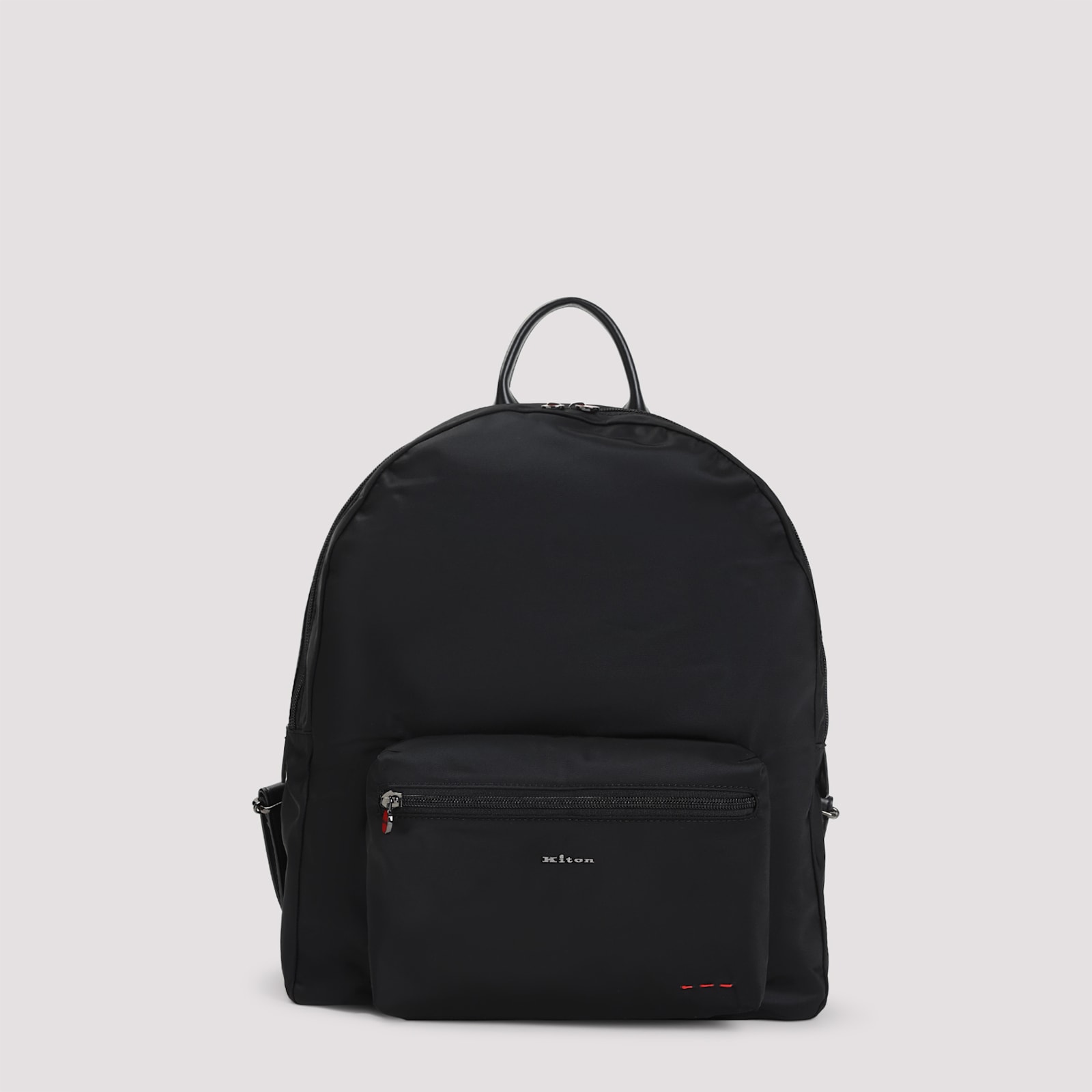 Kiton Polyamide Backpack In Black