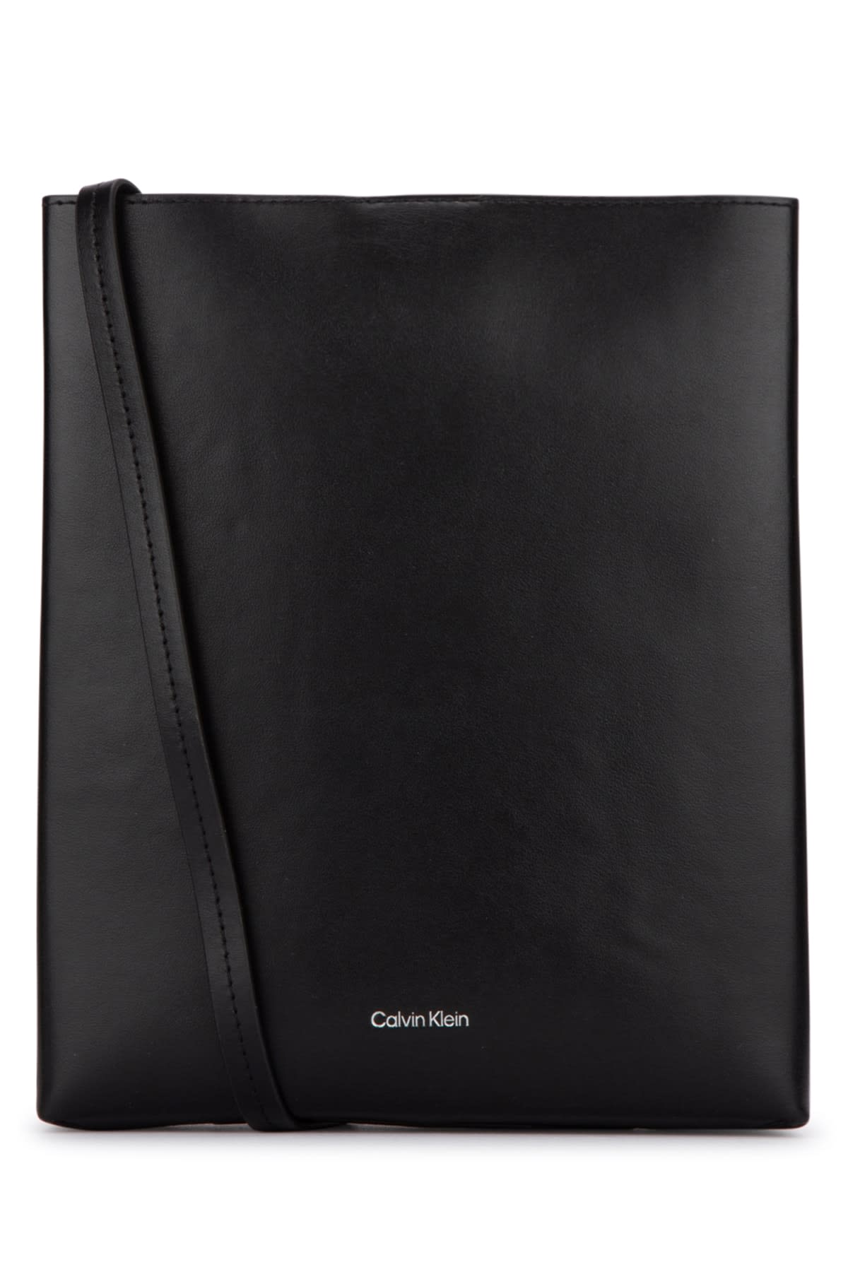 Shop Calvin Klein Paper Bag Ns Crossbo In Black