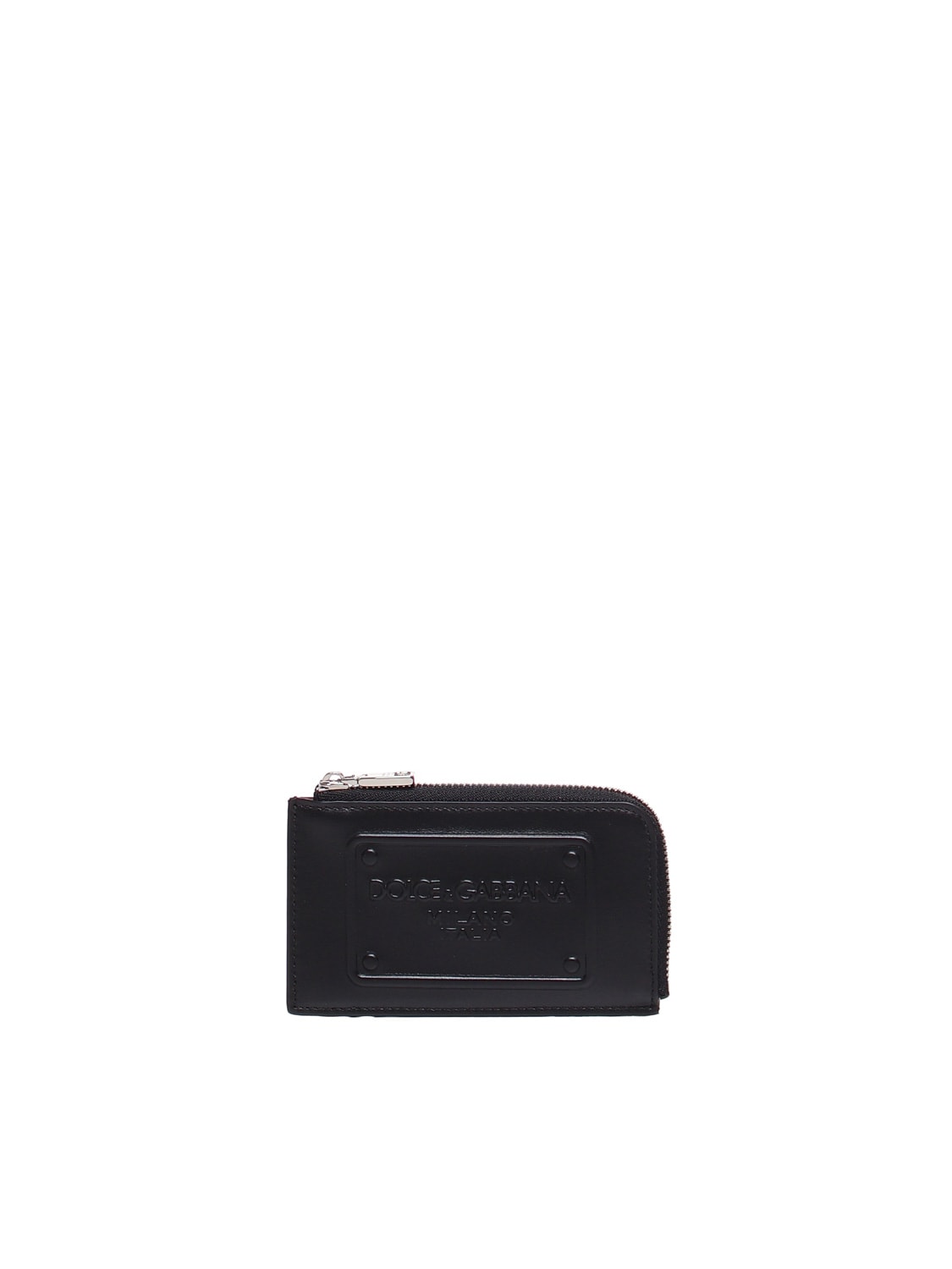 French Flap Wallet In Calfskin With Embossed Logo