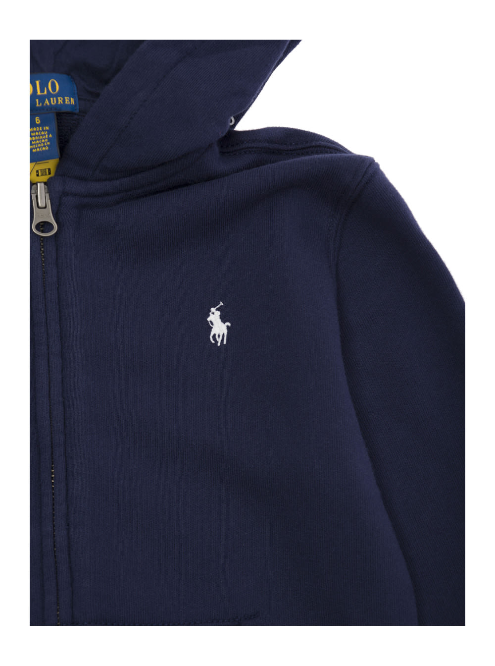 Shop Polo Ralph Lauren Blue Hoodie With Logo In Cotton Blend Boy
