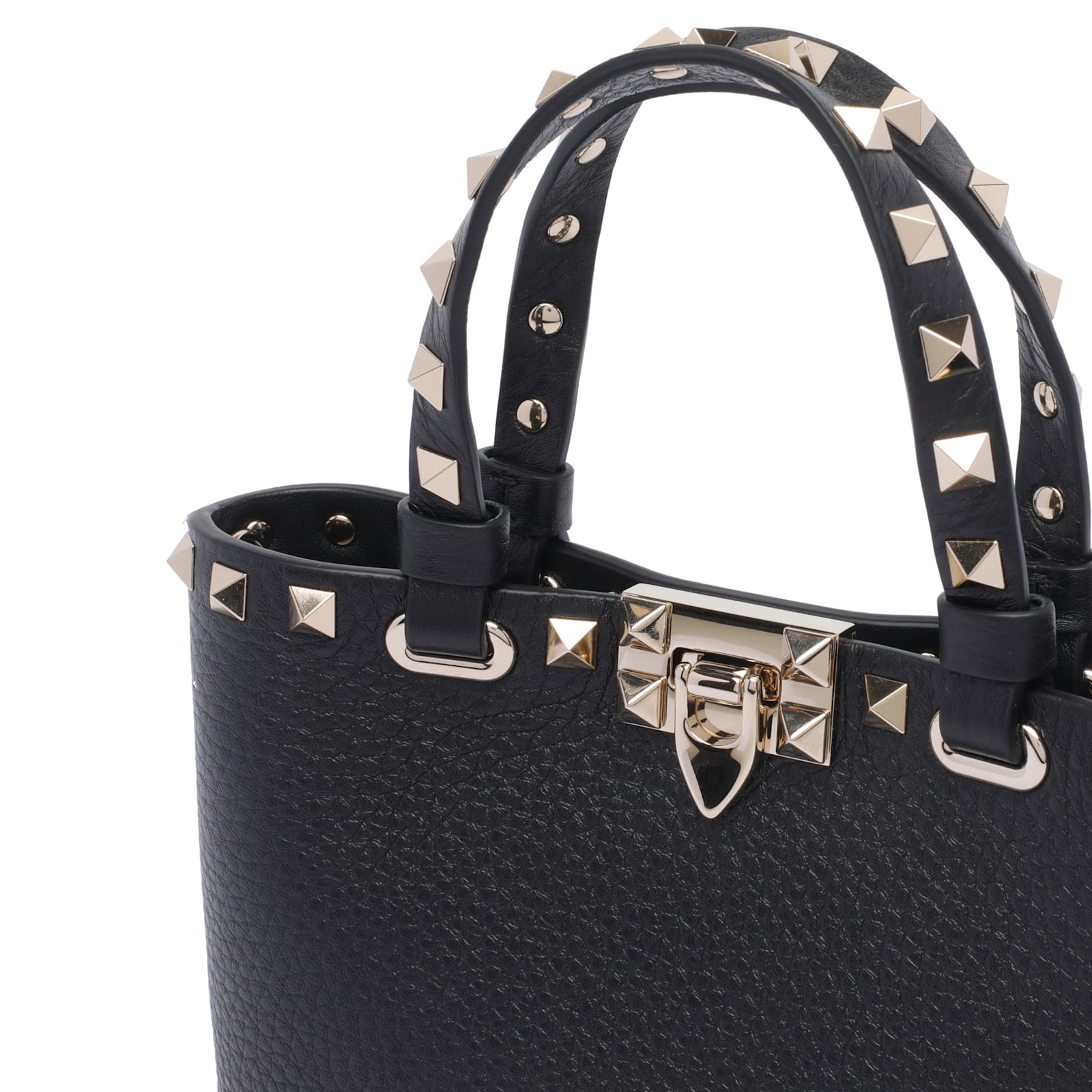 Valentino Rockstud Mini Tote Bag With Chain Strap