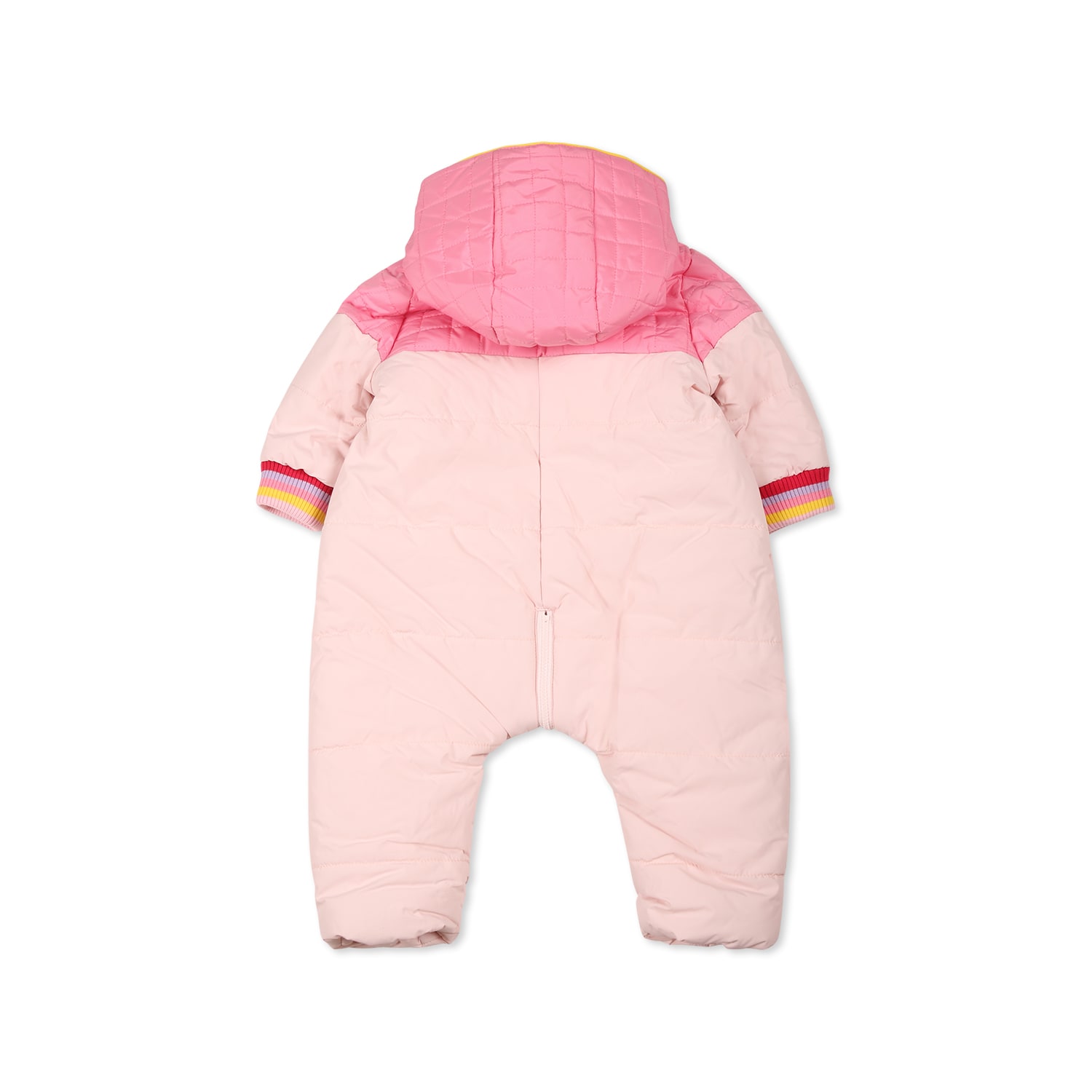 Marc Jacobs Baby Girls Pink Padded Logo Snowsuit In Pink