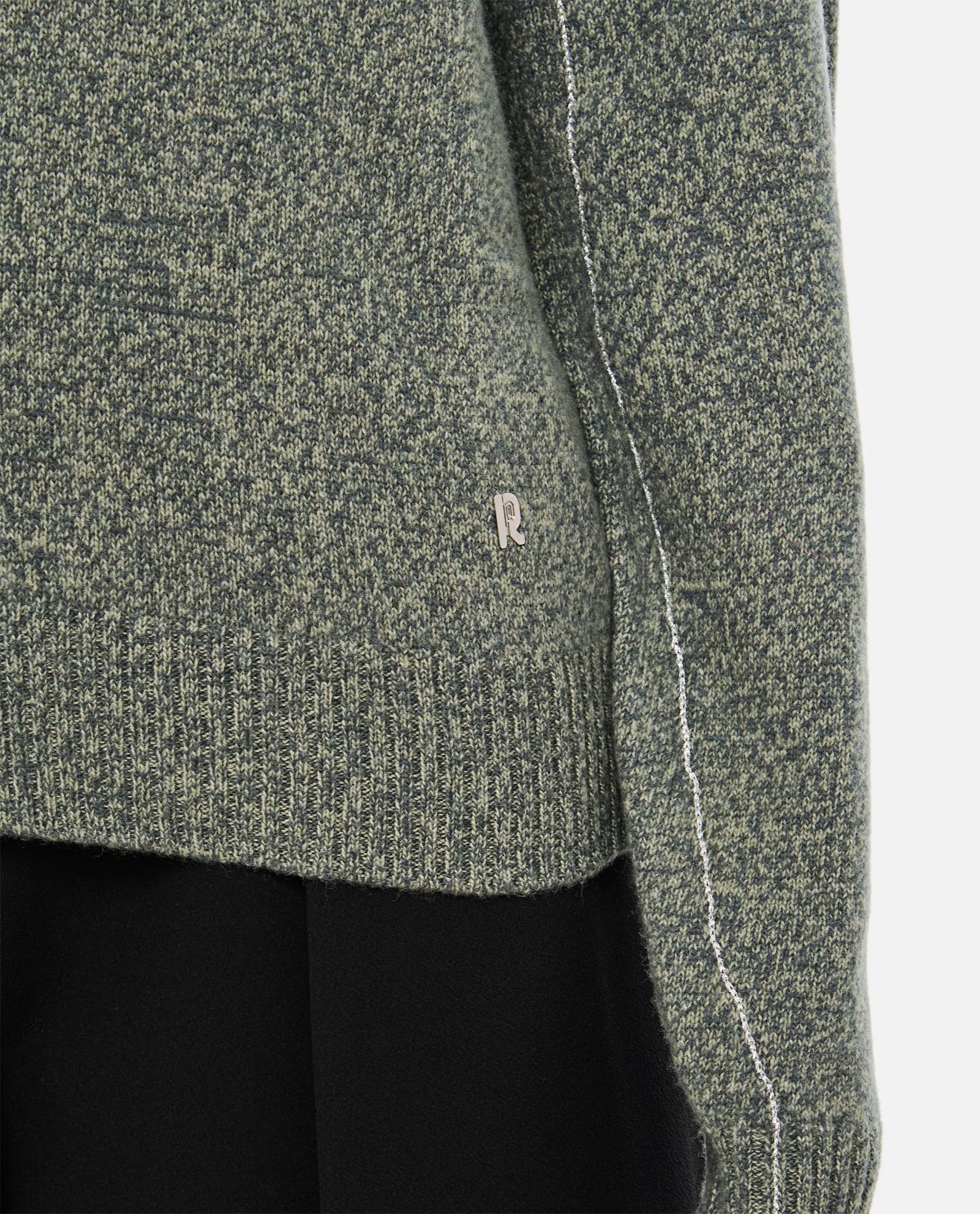 RABANNE ROUND NECK WOOL AND CASHMERE PULLOVER 