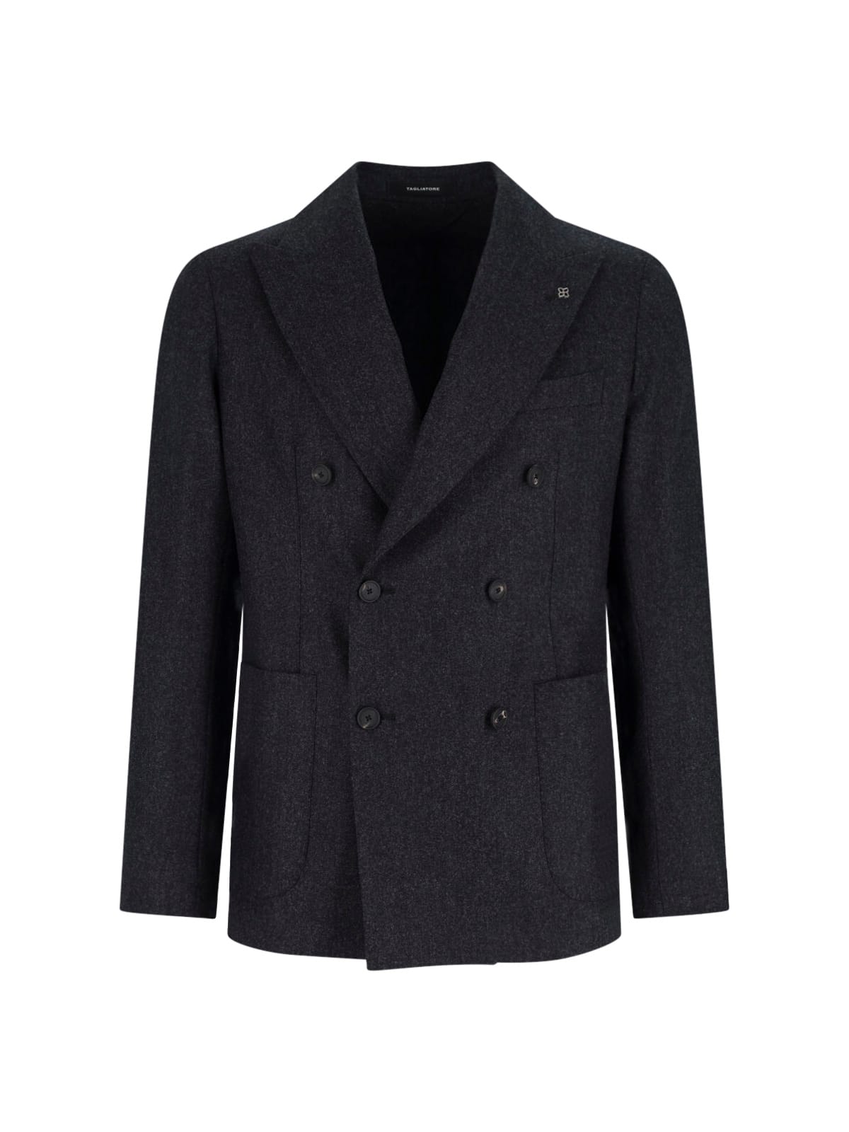Double-breasted Virgin Wool Blazer - Tagliatore - Modalova