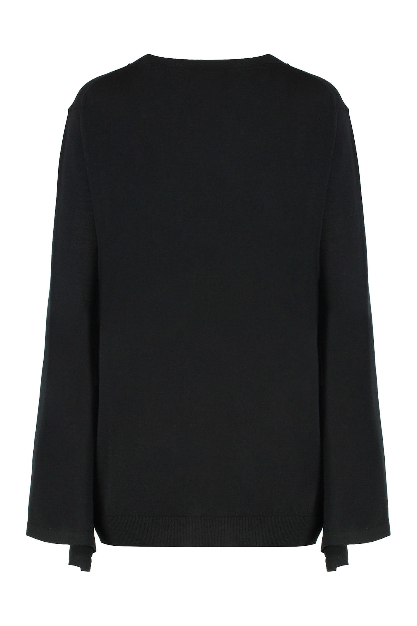 Alberta Ferretti Virgin Wool Sweater In Black
