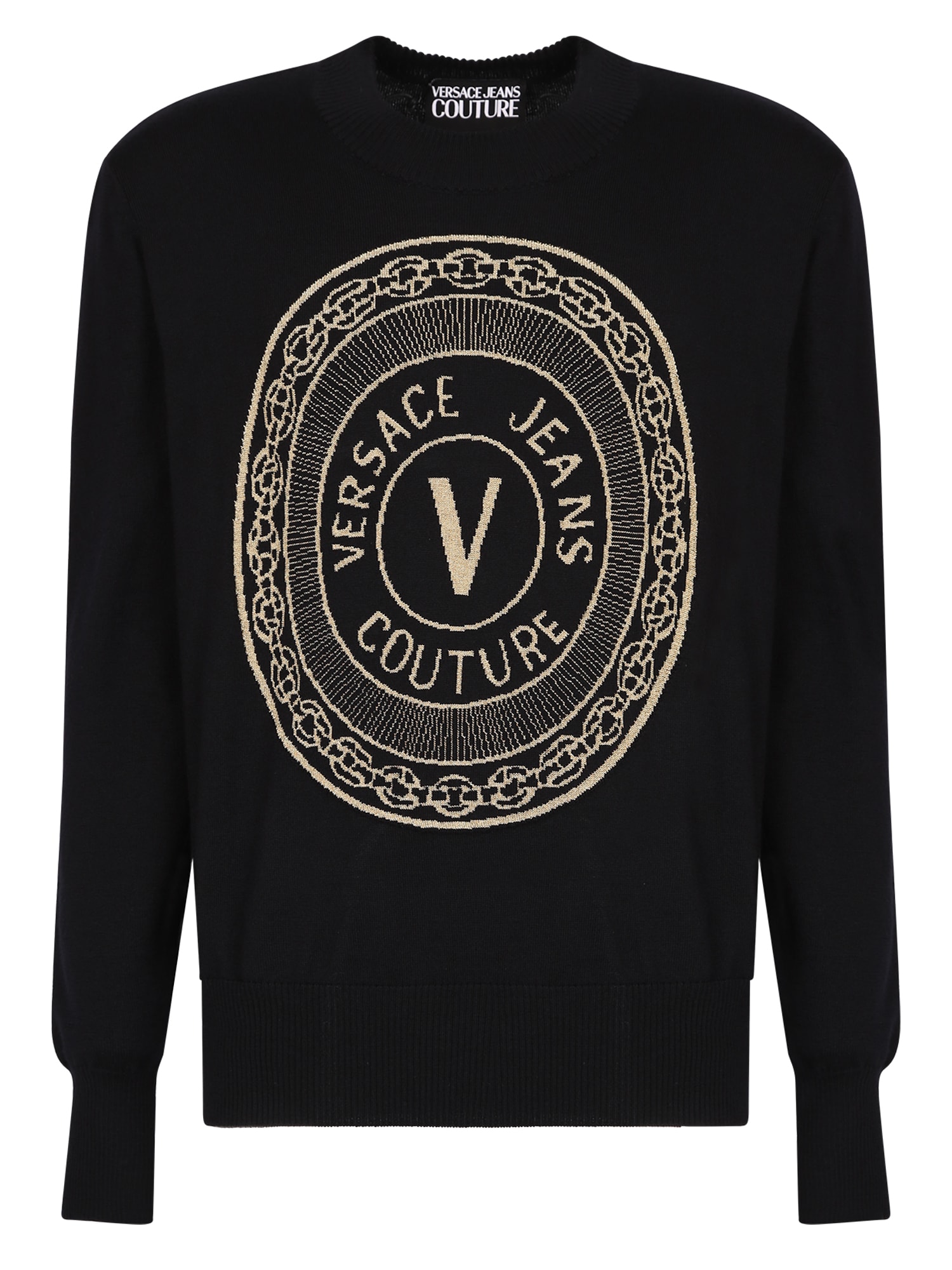 VERSACE JEANS COUTURE BRANDED SWEATER,71GAF841 CM01M K42