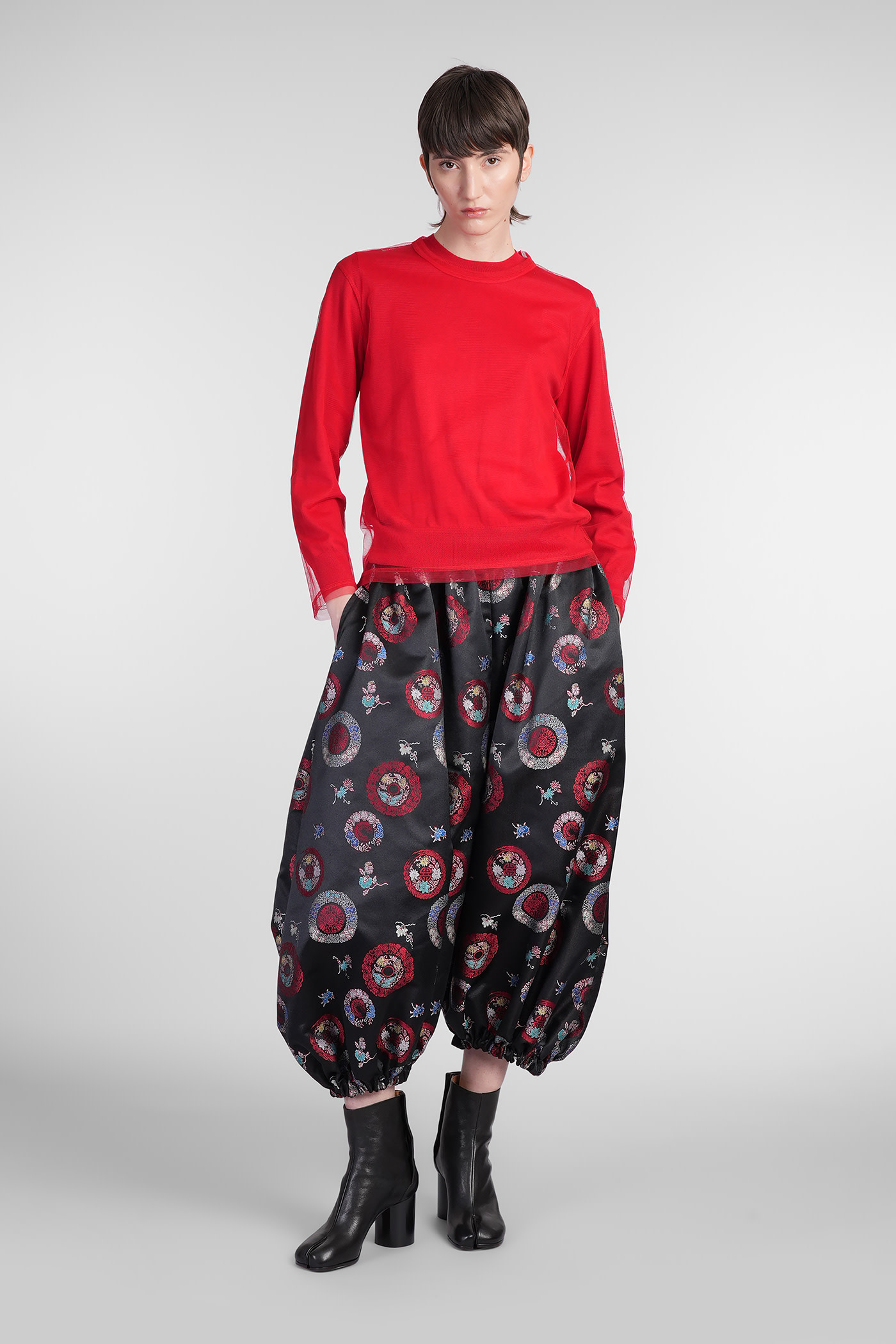 Comme Des Garçons Pants In Black Polyester In Black