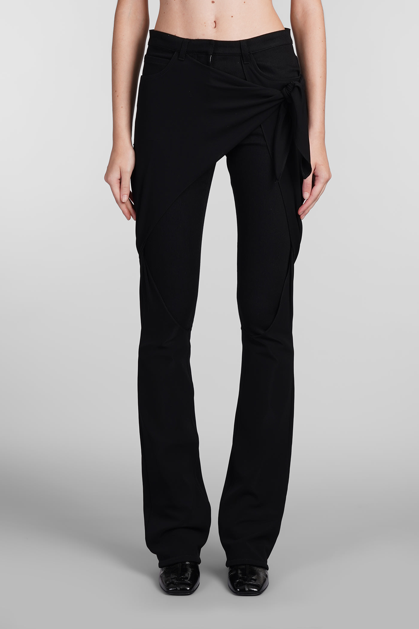 Courrèges Pants In Black Cotton