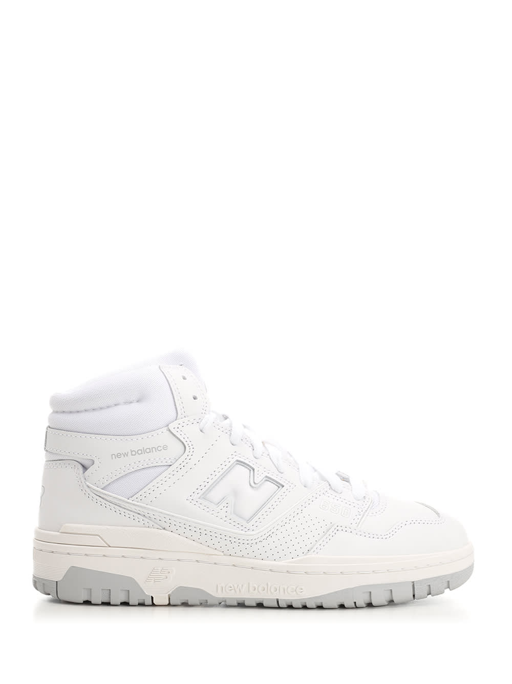 NEW BALANCE WHITE 650 HIGH TOP SNEAKERS
