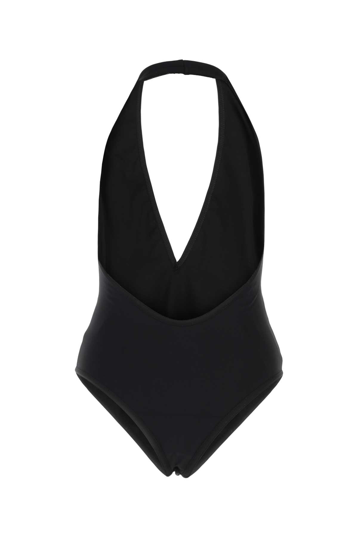 Bottega Veneta Black Stretch Nylon Swimsuit In 1000