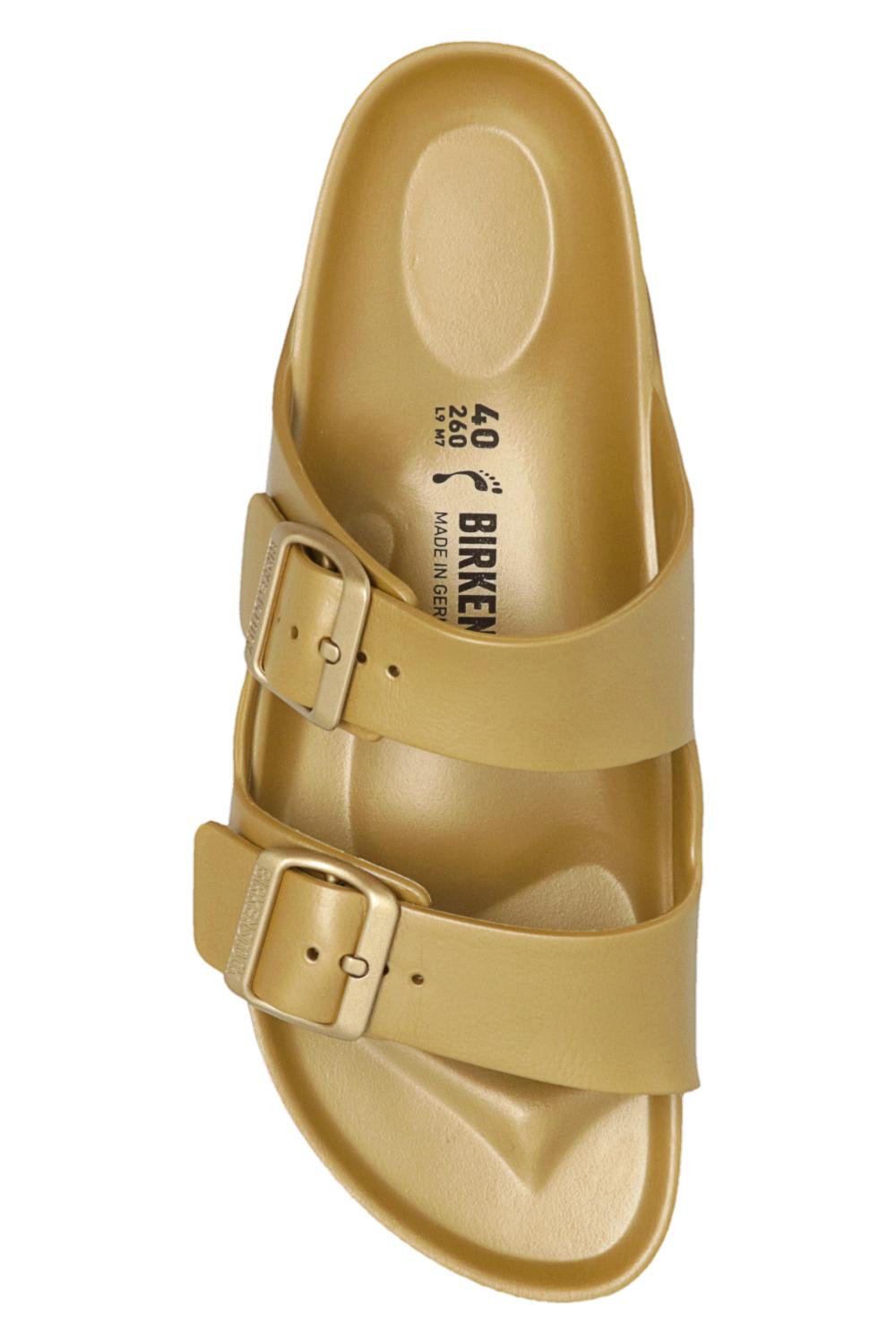 Shop Birkenstock Arizona Eva In Glamour Gold