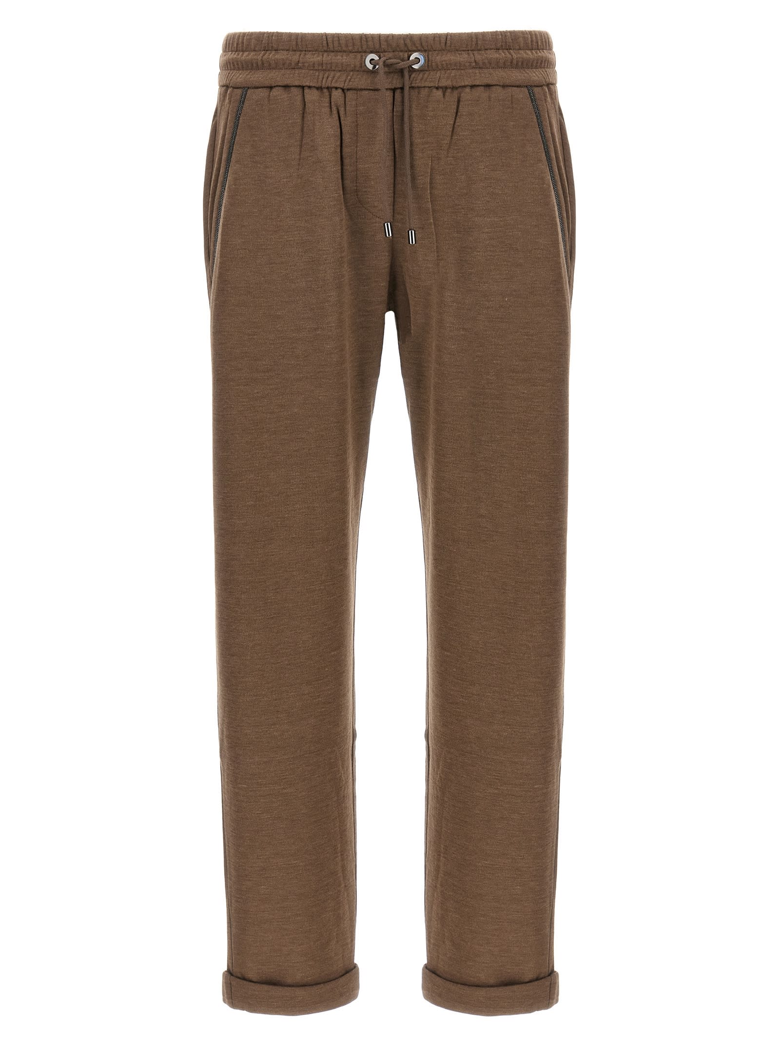 shiny Pocket Detail Joggers