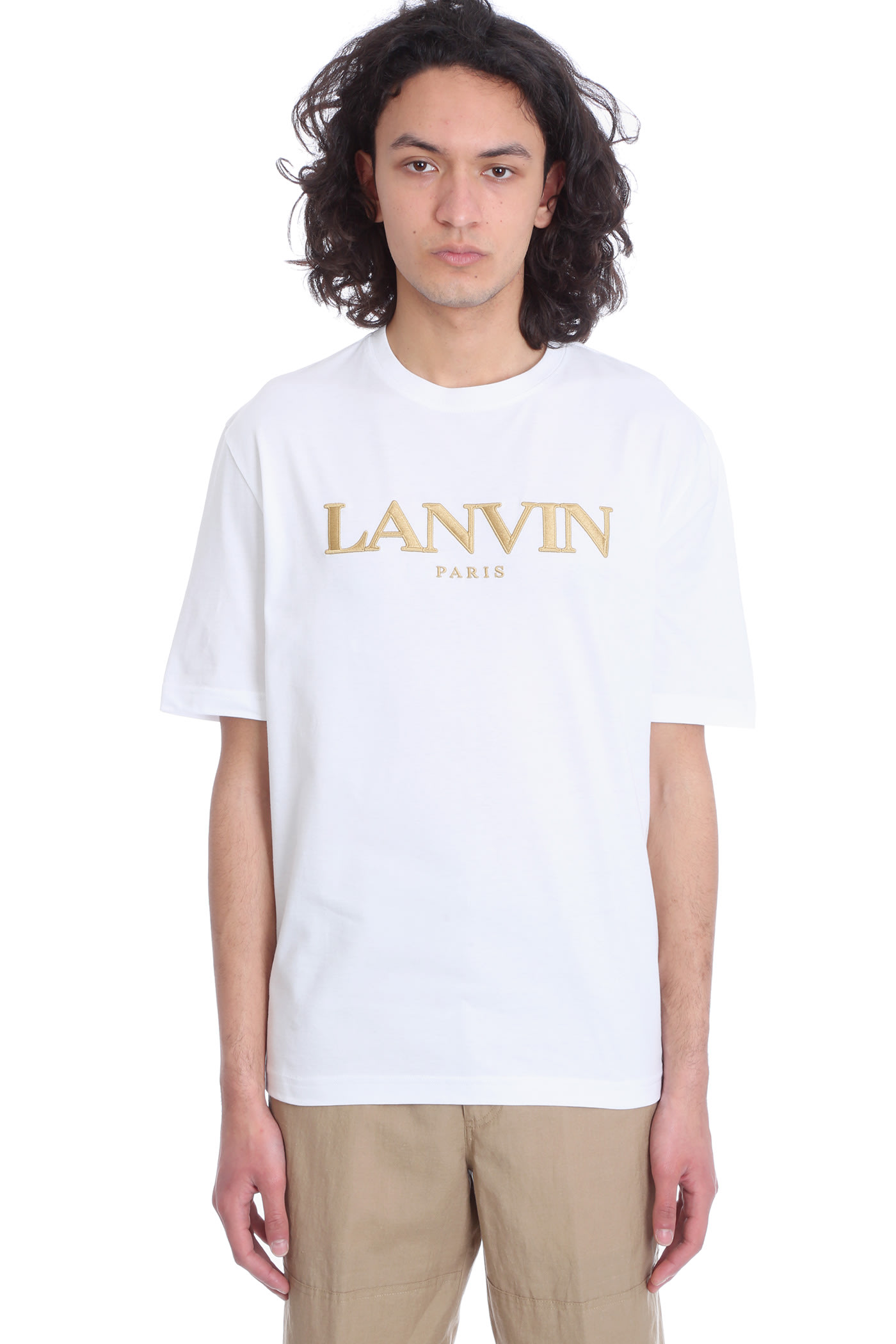 Lanvin T-SHIRT IN WHITE COTTON