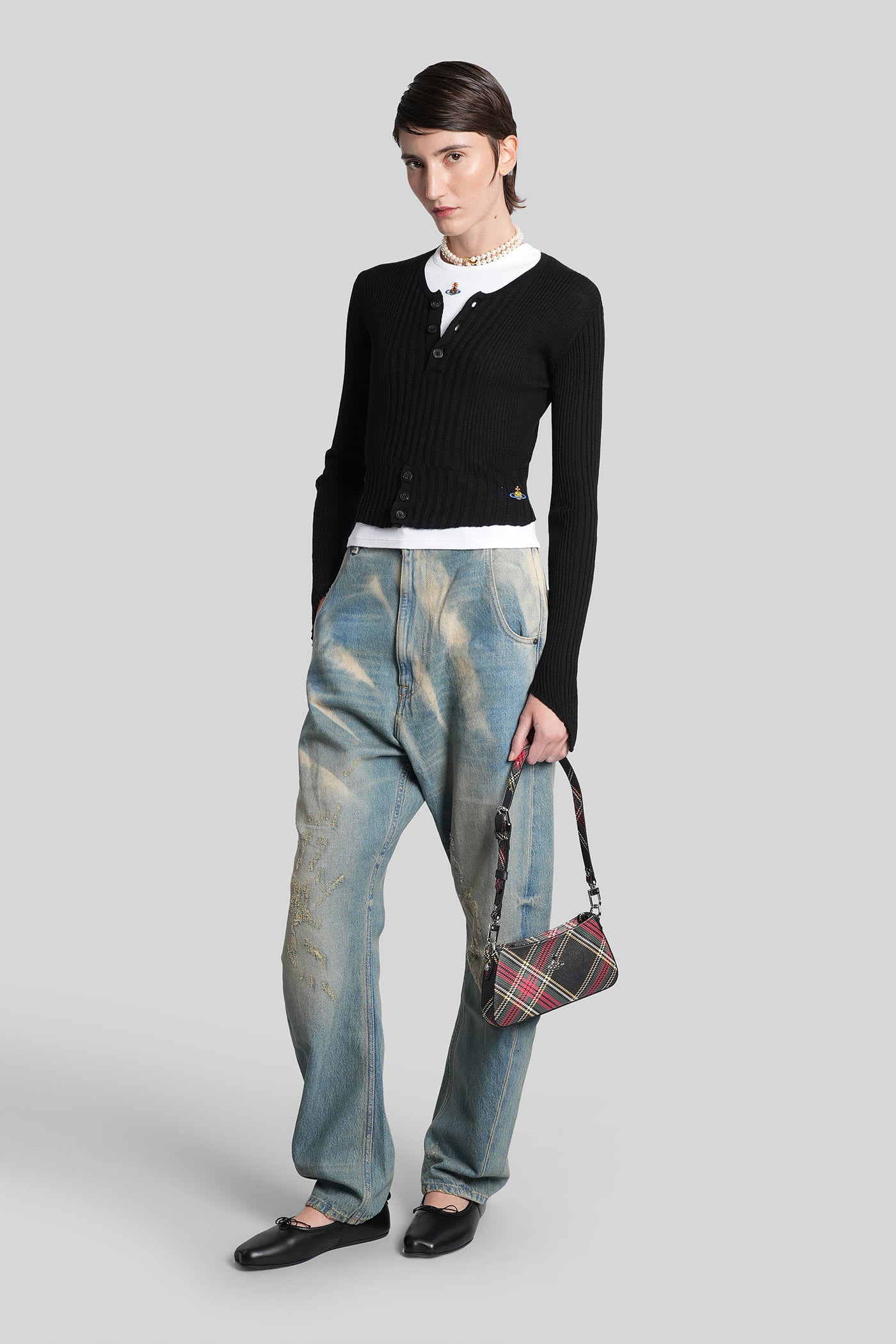 Vivienne Westwood Tegan Knitwear In Black Cotton In Black