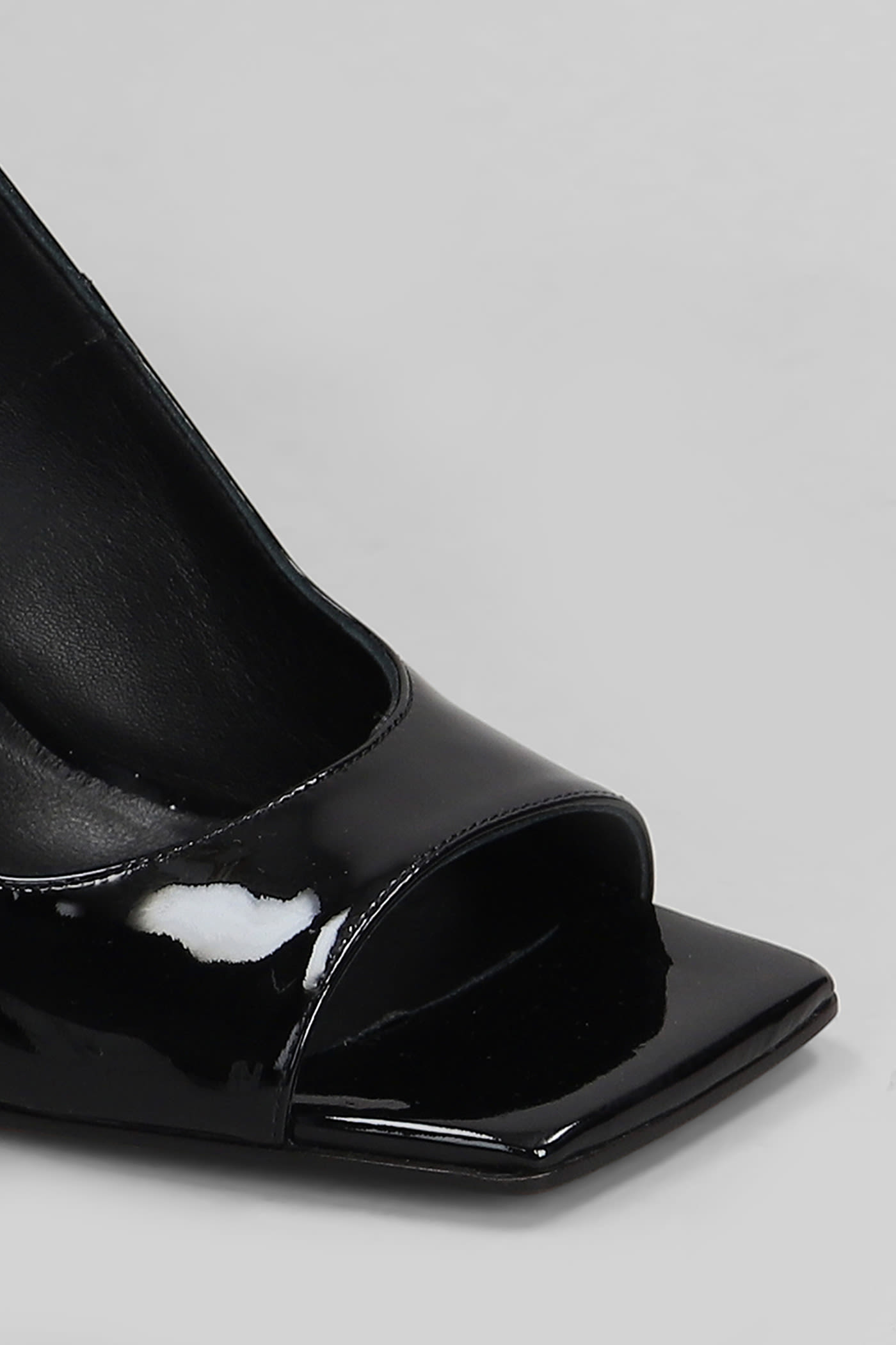 Alchimia Sandals In Black Patent Leather In Black