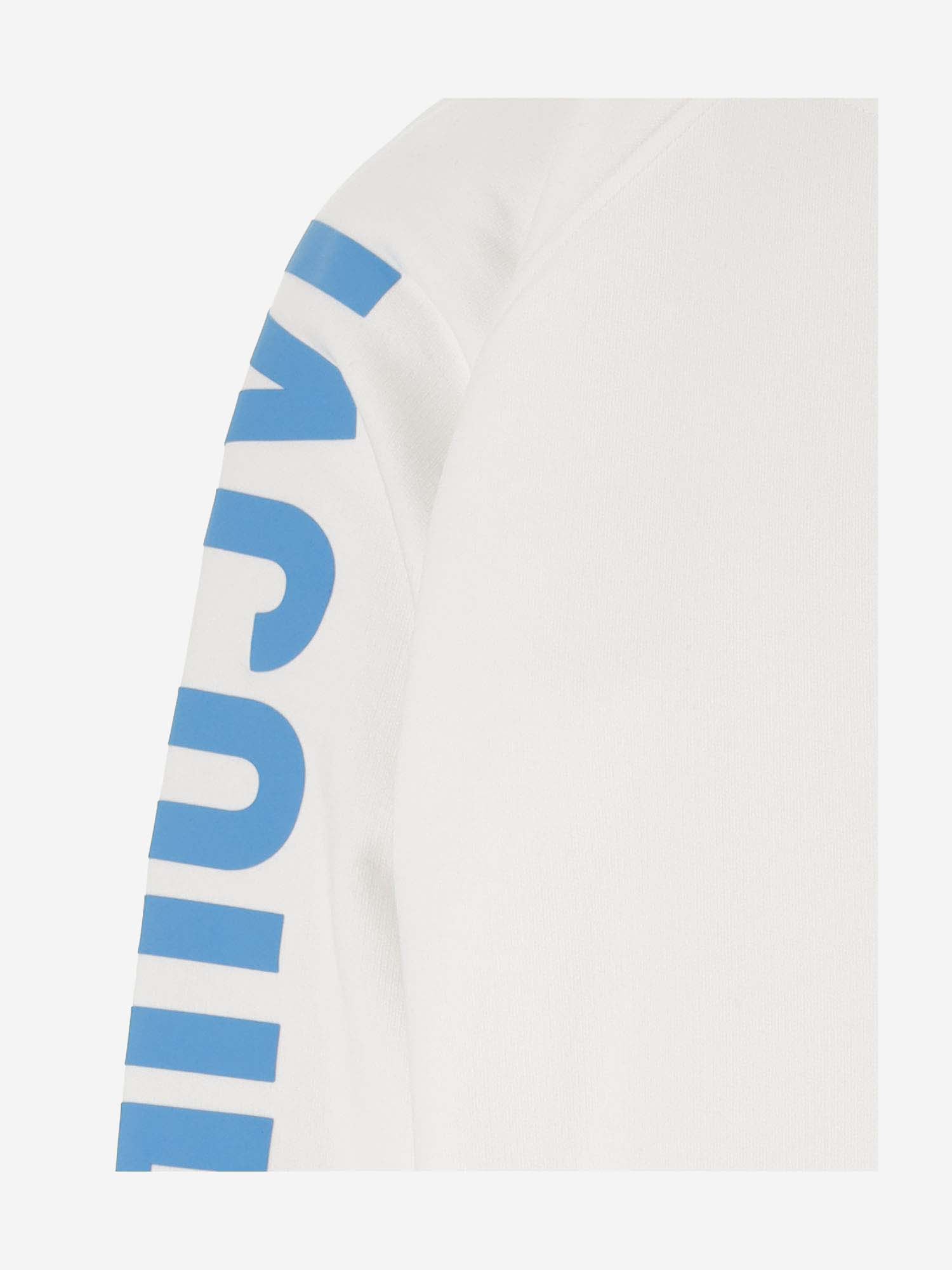 Shop Jacquemus Cotton Sweatshirt With Logo In White