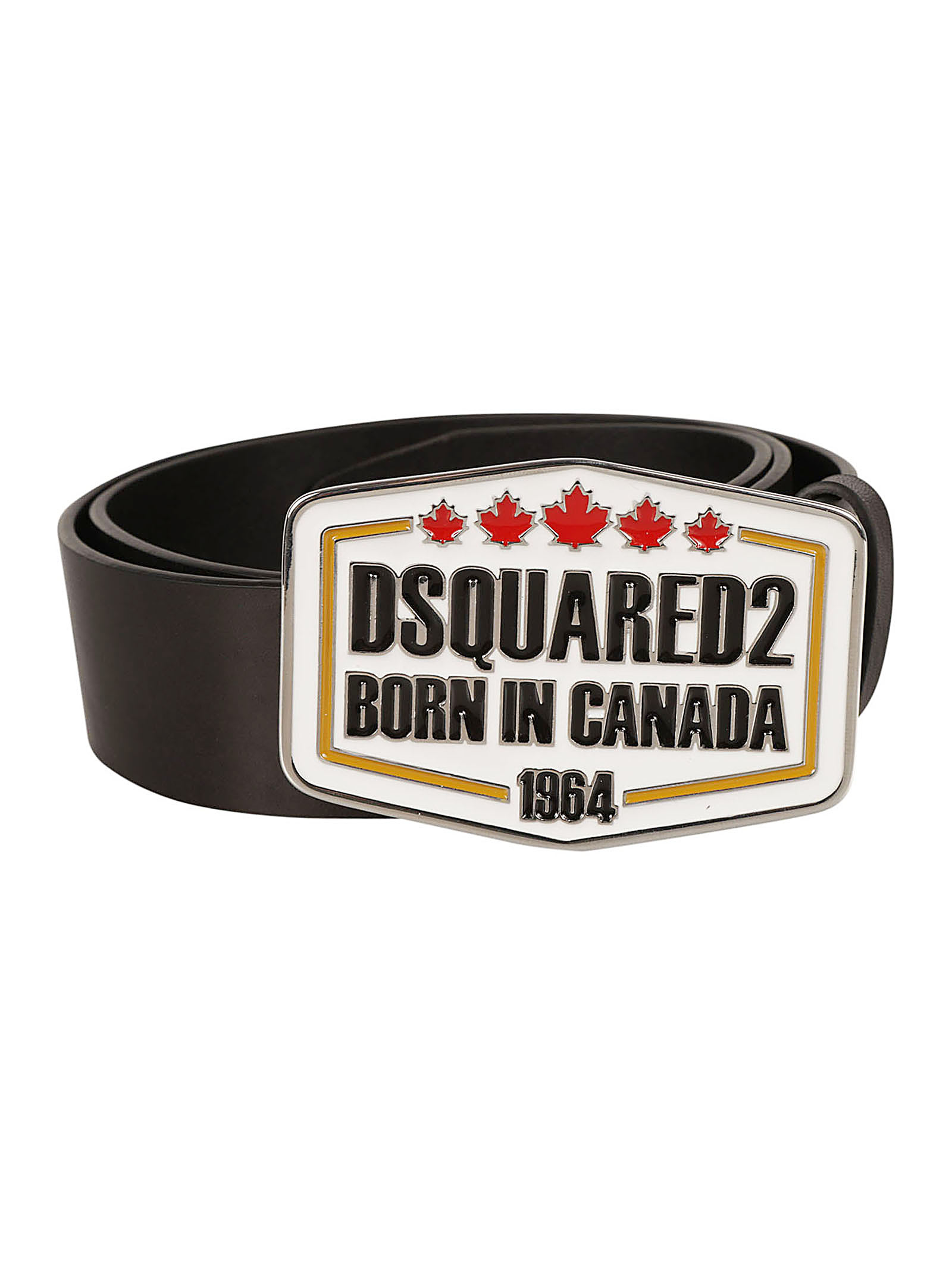 Shop Dsquared2 1964 Logo Buckle Belt In Black