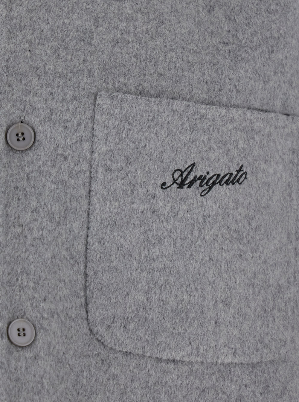 Shop Axel Arigato Index Overshirt In Grey