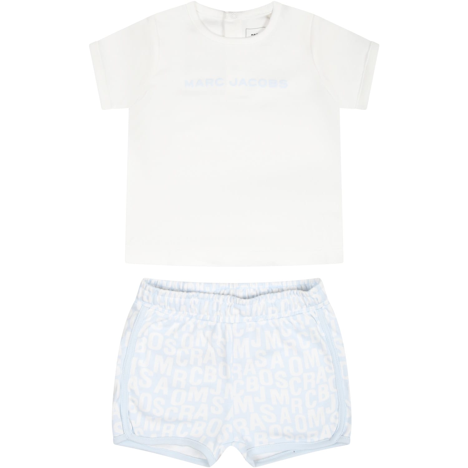 Marc Jacobs Blue Set For Baby Boy With Logo