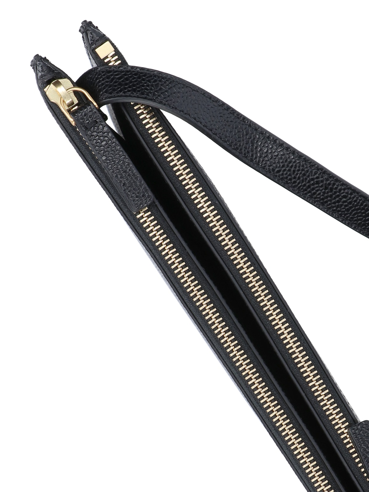 Shop Thom Browne Shoulder Strap Pouch In Black