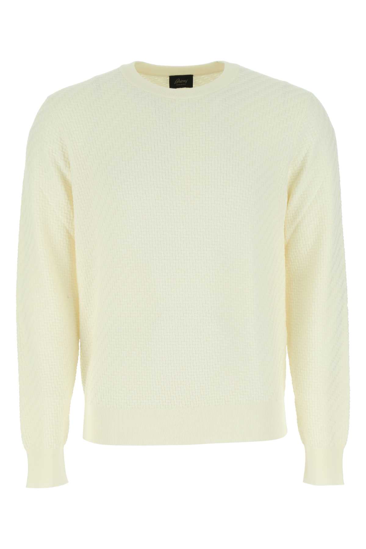 Ivory Cotton Blend Sweater