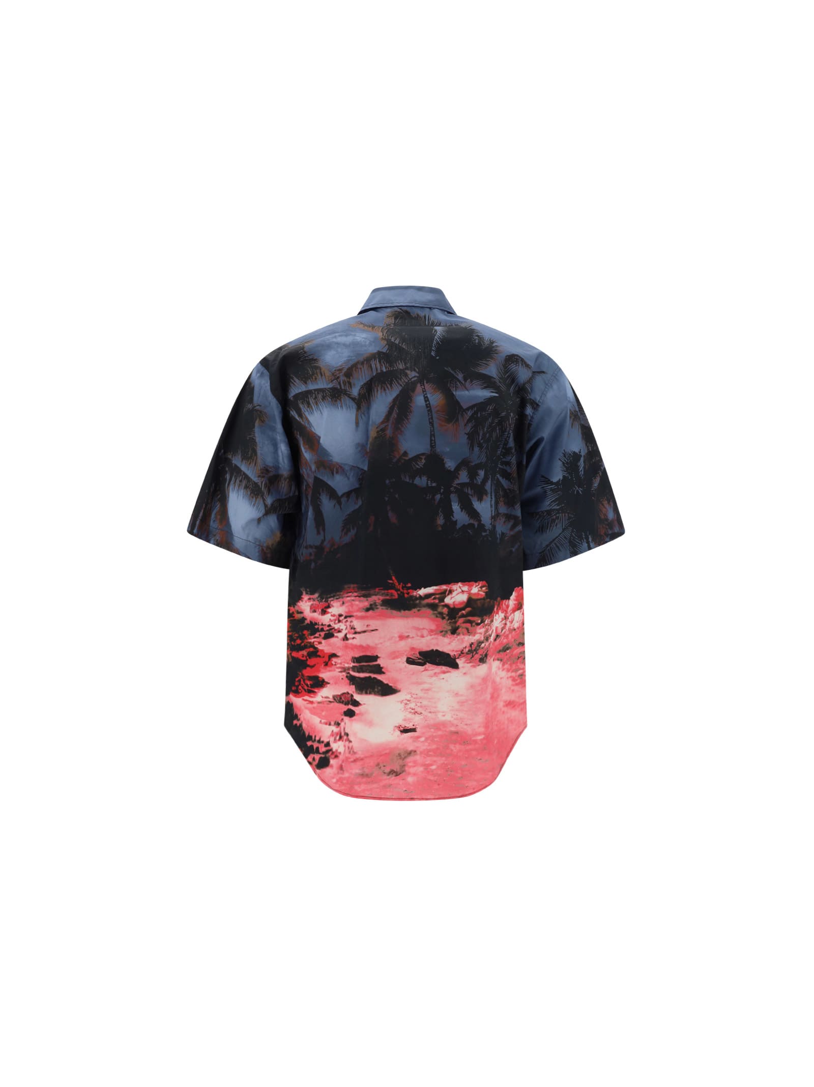 Shop Dsquared2 Bowling Shirt In Blue/pink