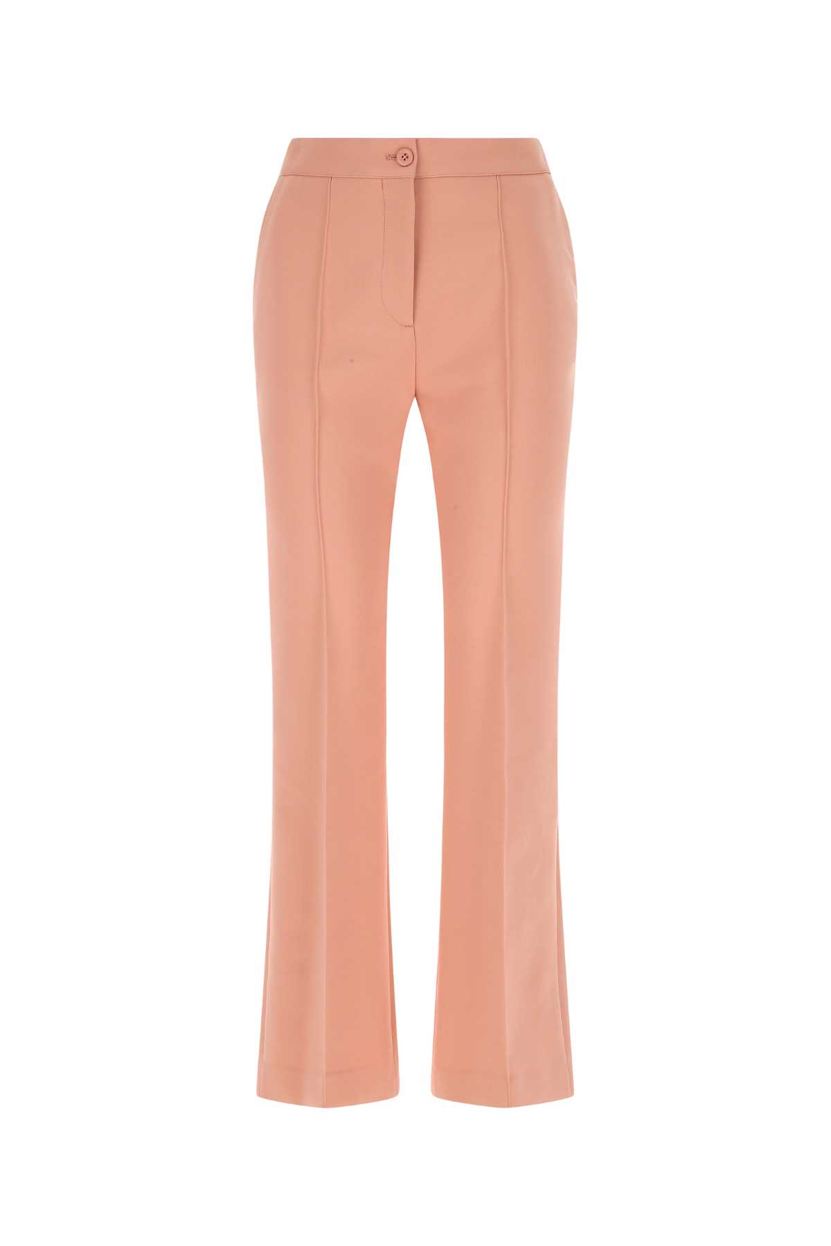 See by Chloé Dark Pink Stretch Cotton Blend Palazzo Pant